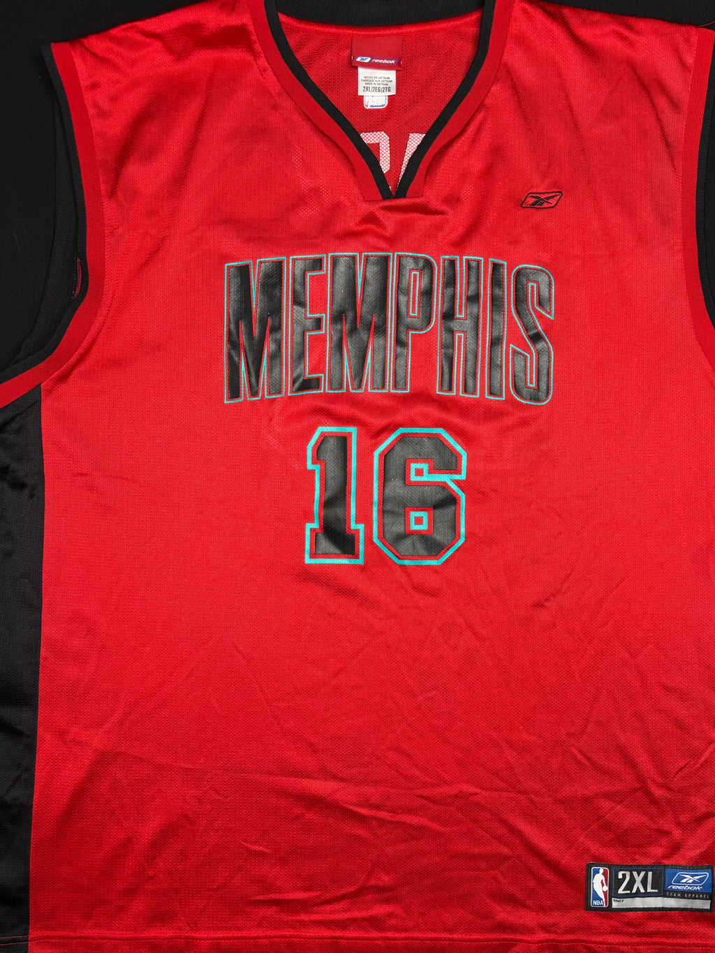 Memphis Grizzlies Pau Gasol Red Alternate Reebok Basketball Jersey Size: XXL