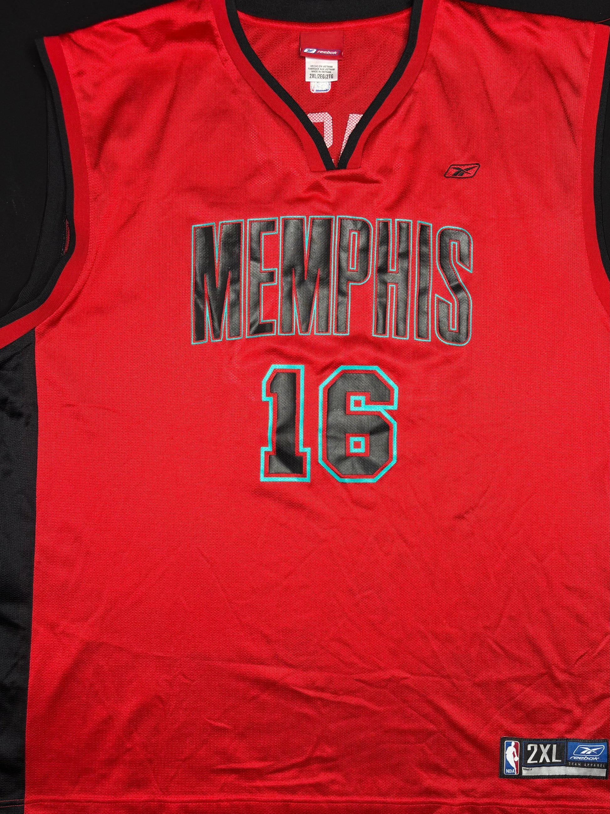 Memphis Grizzlies Pau Gasol Red Alternate Reebok Basketball Jersey Size: XXL