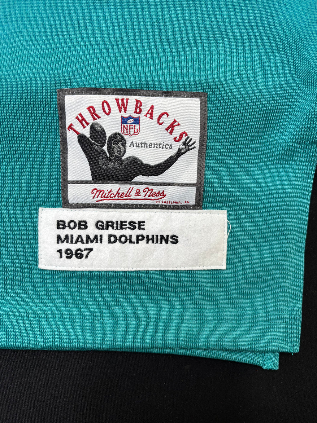Miami Dolphins Bob Griese 67’ Mitchell & Ness Authentic Football Jersey Size: 4XL