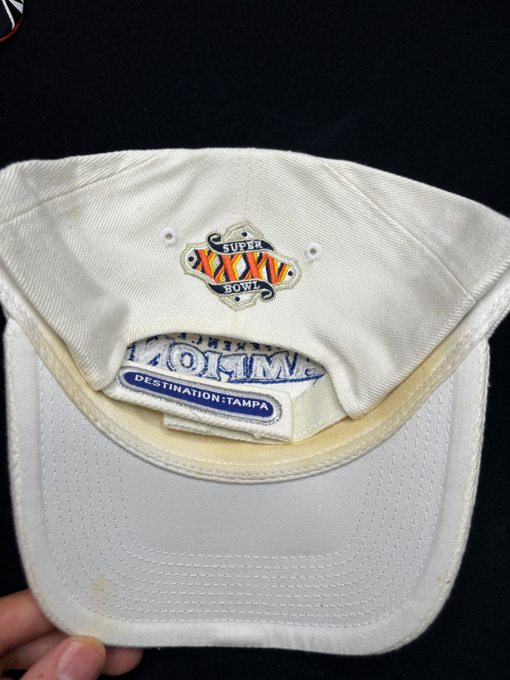 NWT New York Giants Conference Champions Super Bowl 35 Strapback Hat