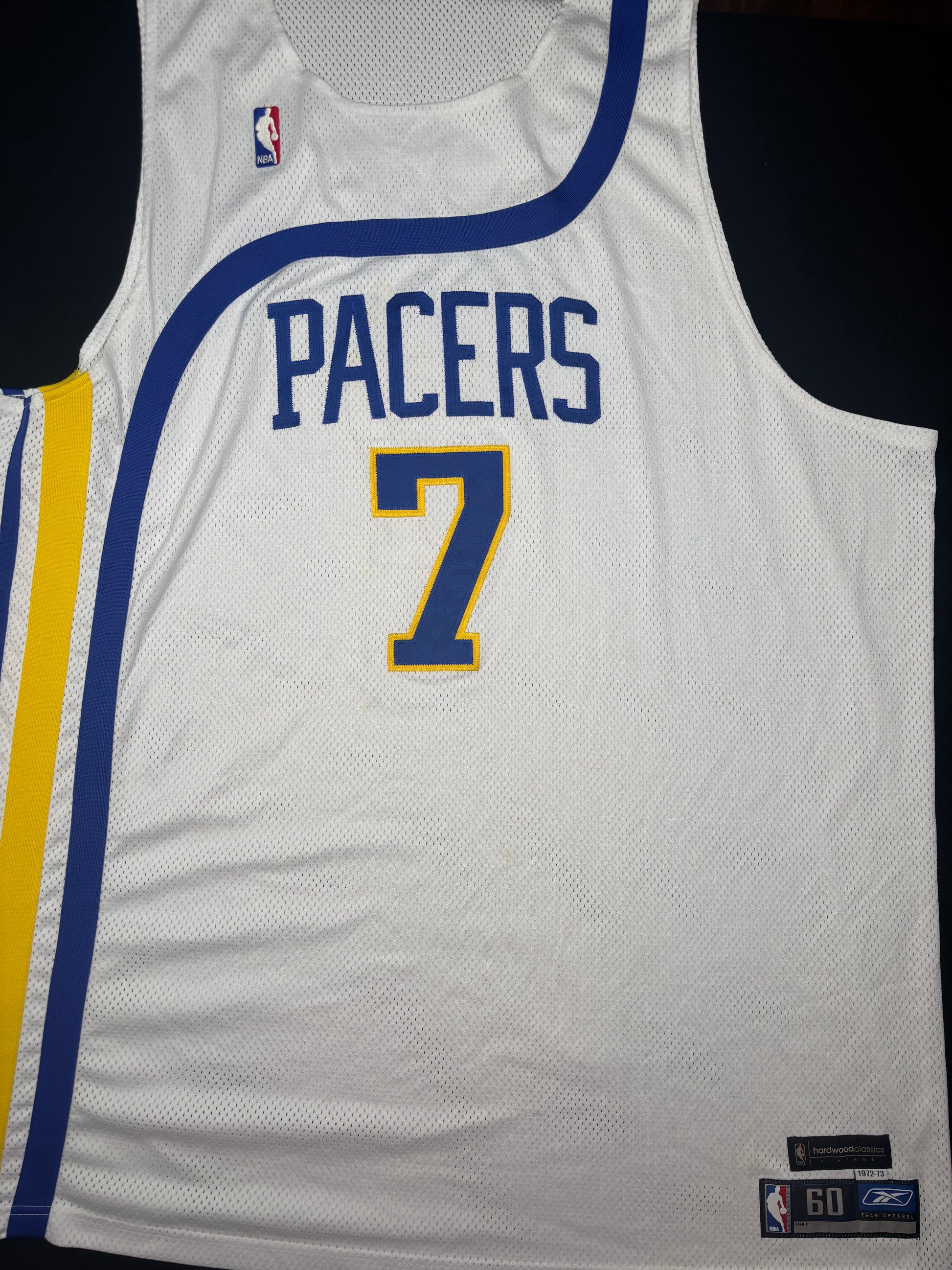 Indiana Pacers Jermaine O'Neal Authentic Reebok Basketball Jersey Size: 60