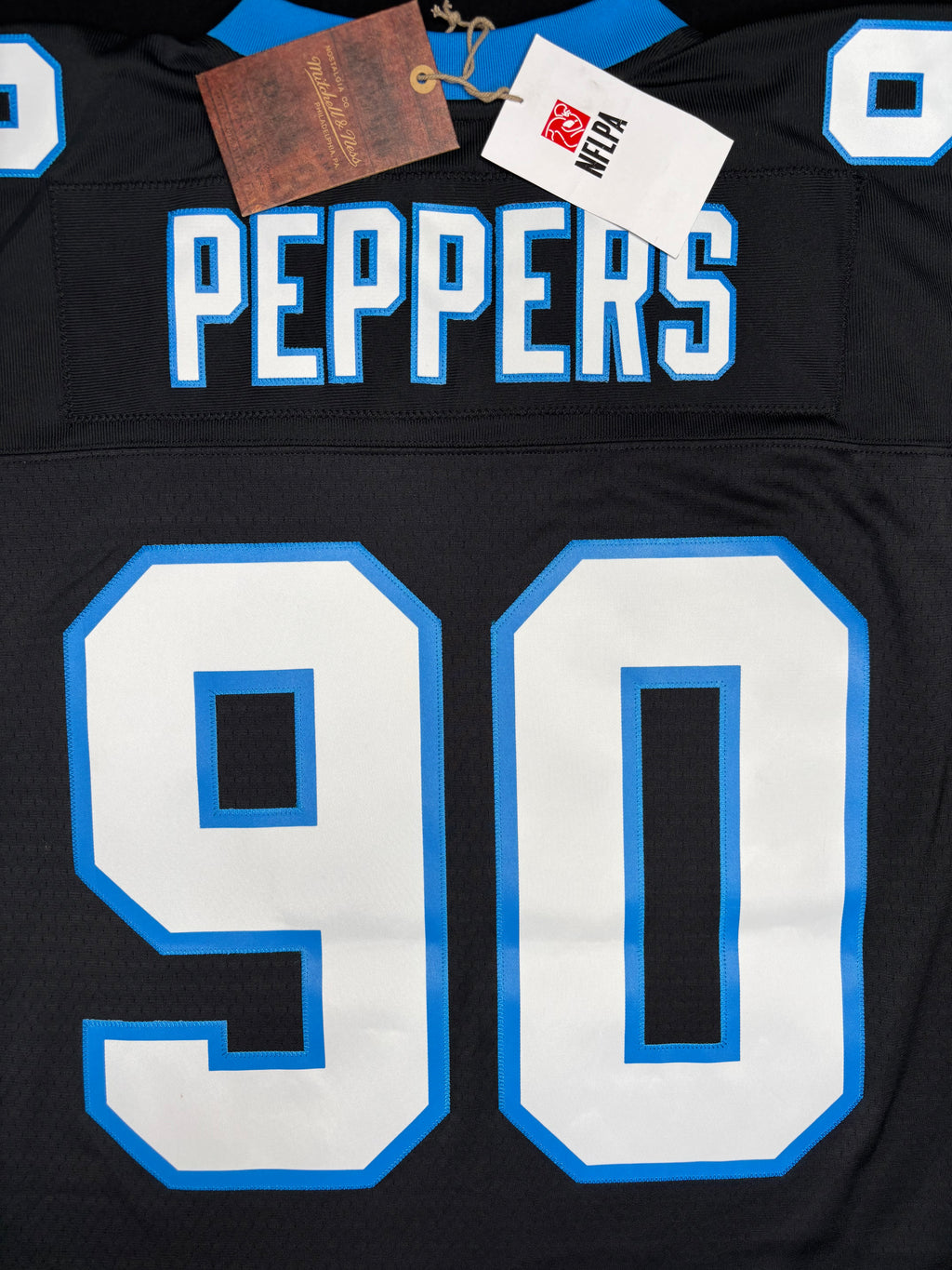 NWT Carolina Panthers Julius Peppers Mitchell & Ness Football Jersey