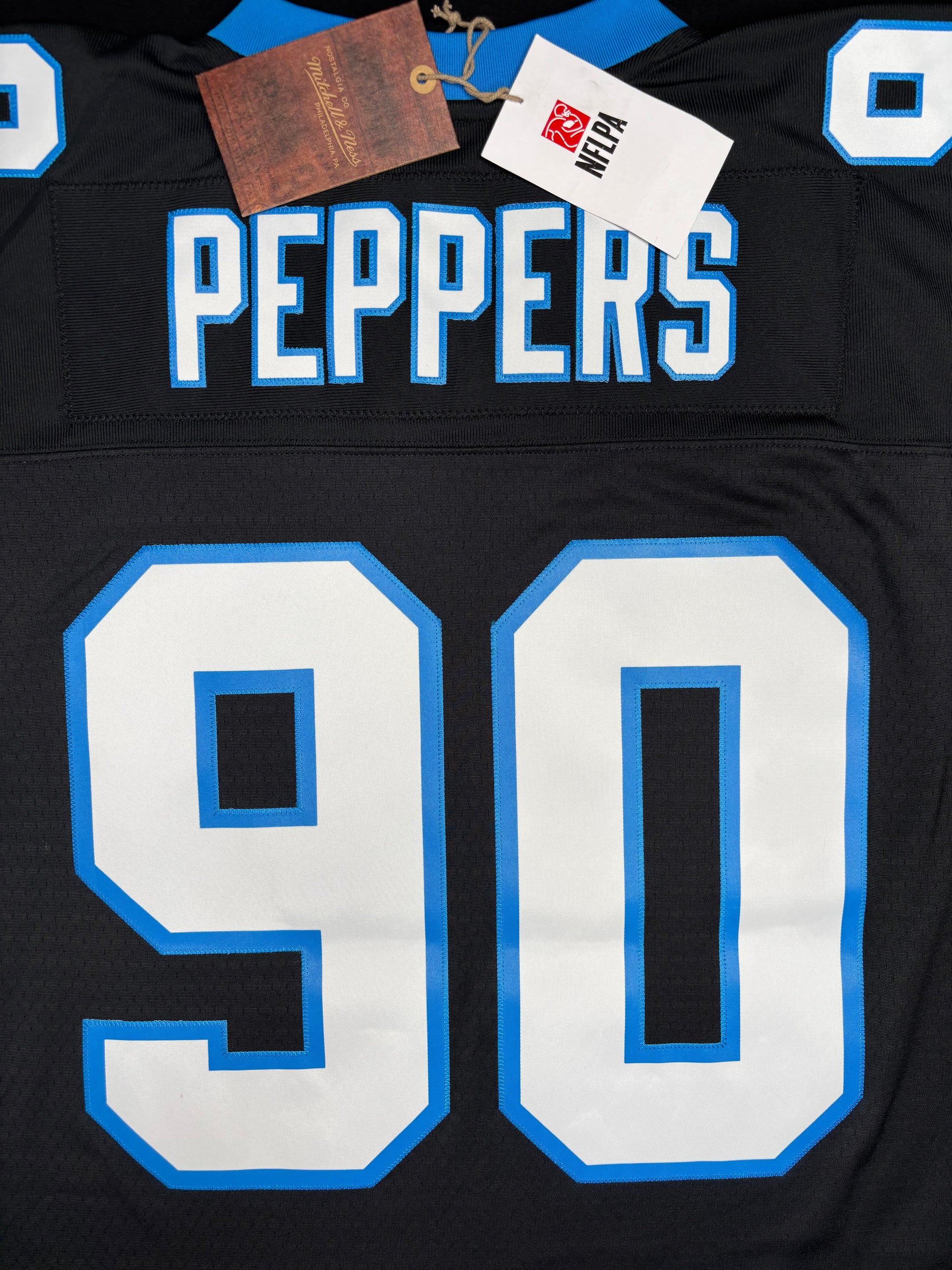 NWT Carolina Panthers Julius Peppers Mitchell & Ness Football Jersey