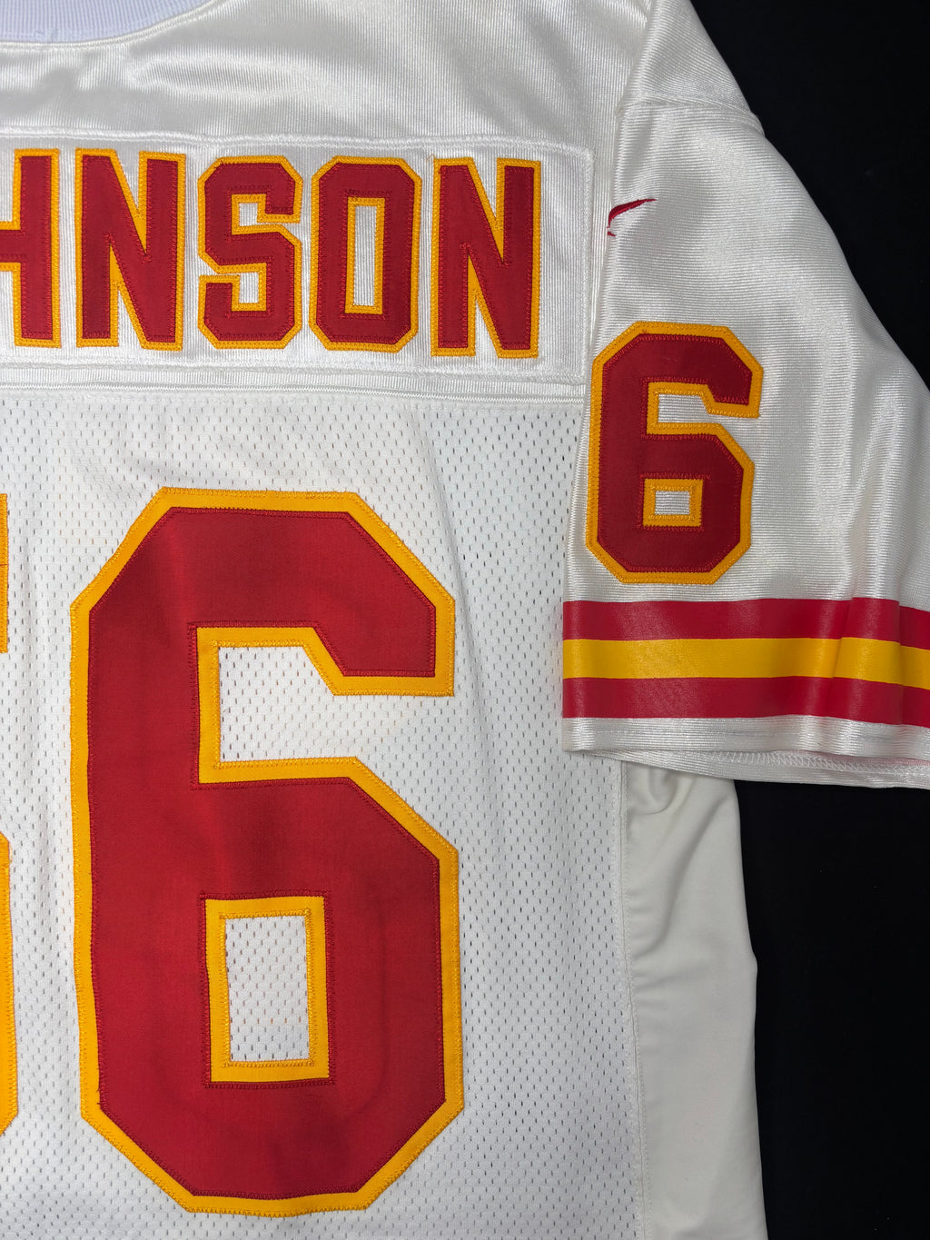 Kansas City Chiefs Derrick Johnson Autographed Reebok Pro Line Authentic W/ 50 Year Anniversary Patch Football Jersey Size: 48