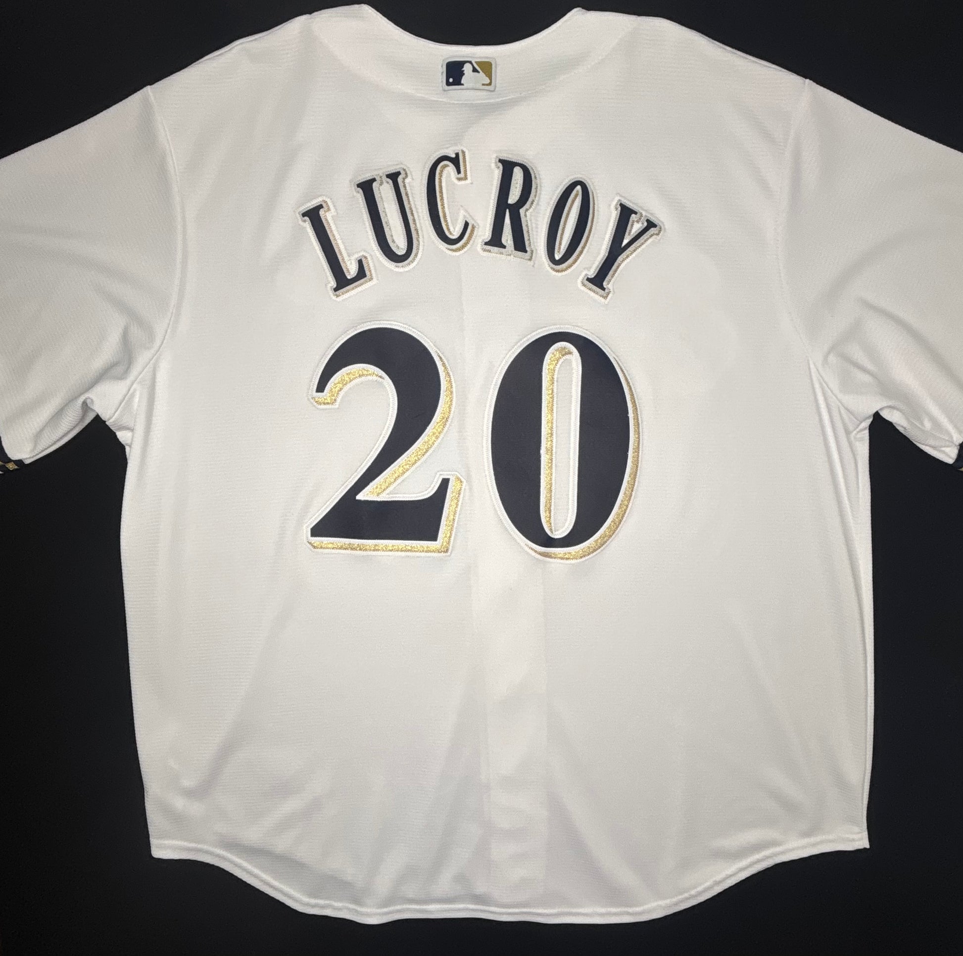 Milwaukee Brewers Jonathan Lucroy Majestic Cool Base Baseball Jersey Size: XXL