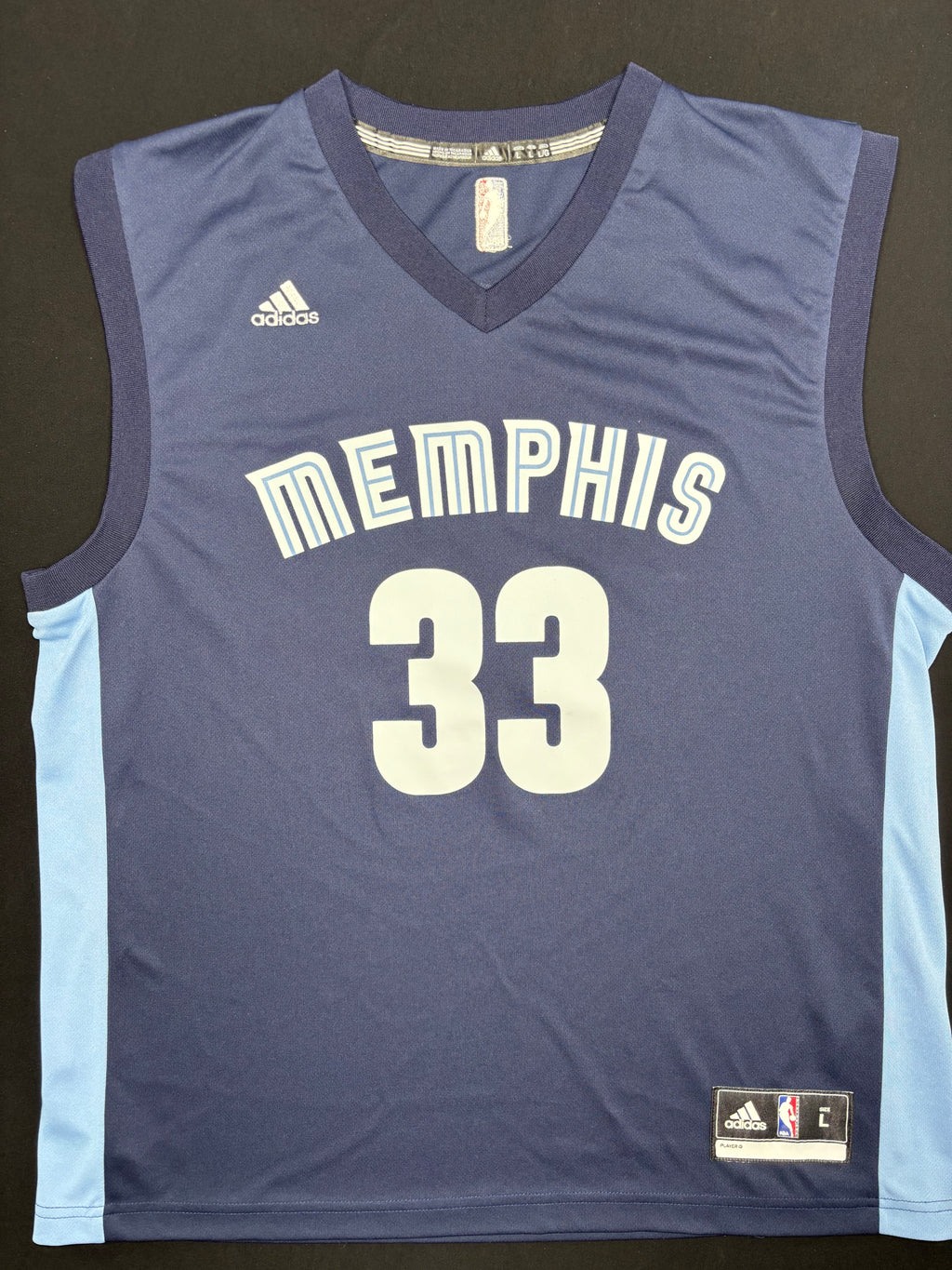 Memphis Grizzlies Marc Gasol Adidas Basketball Jersey Size: Large