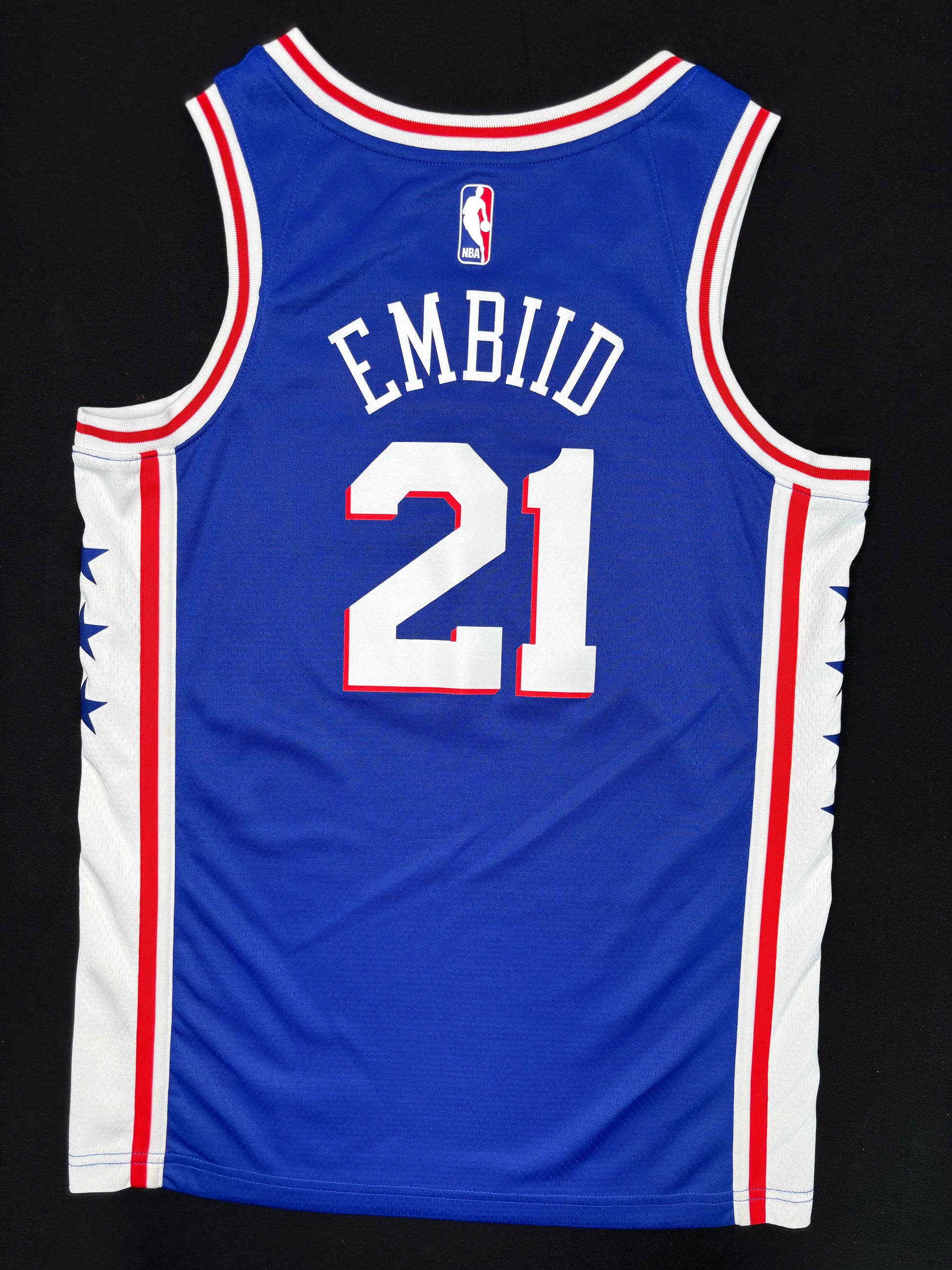 Philadelphia 76ers Joel Embiid Nike Swingman Basketball Jersey Size: 40