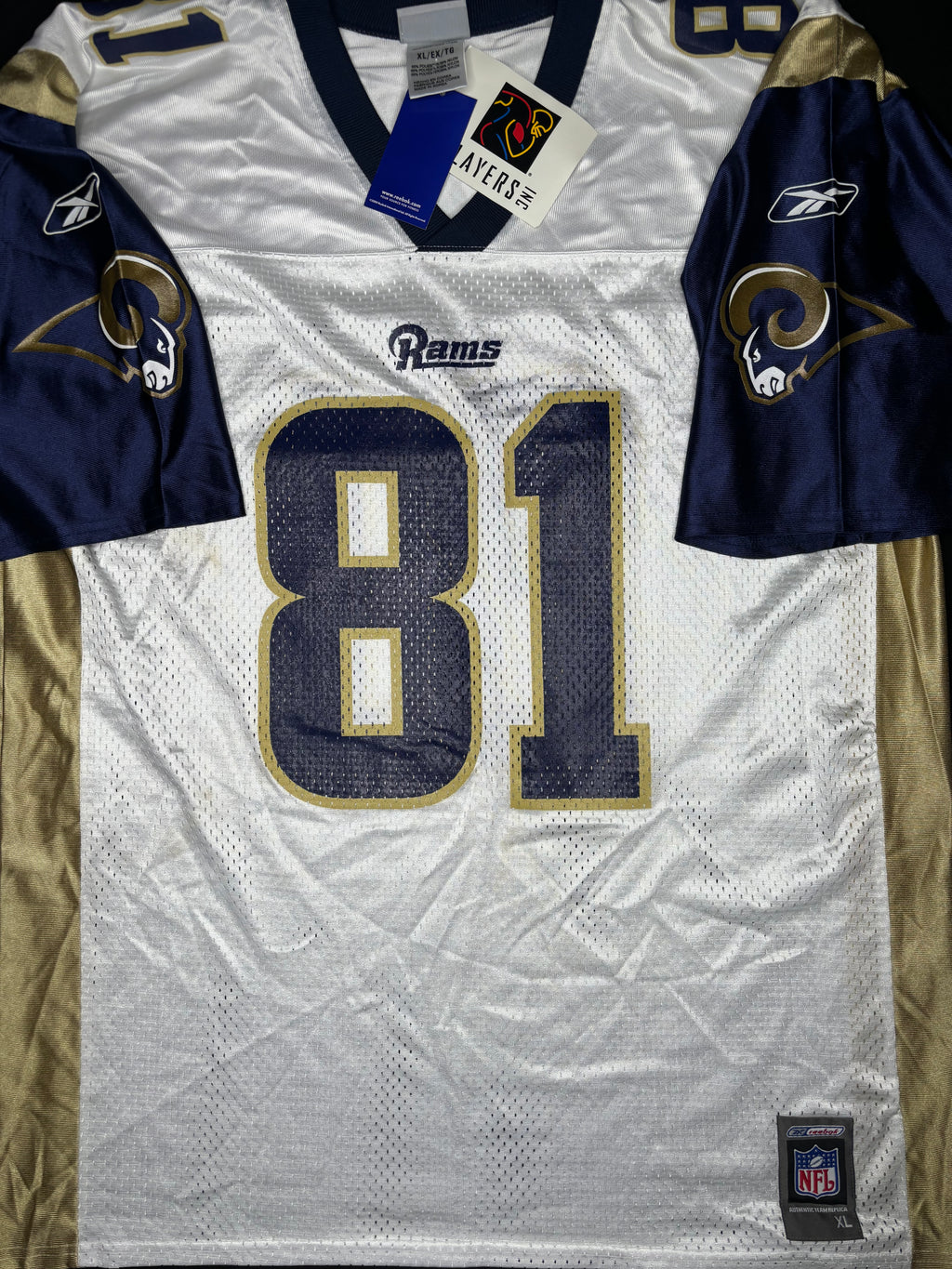 NWT Vintage St. Louis Rams Az Zahir Hakim Reebok Football Jersey Size: XL