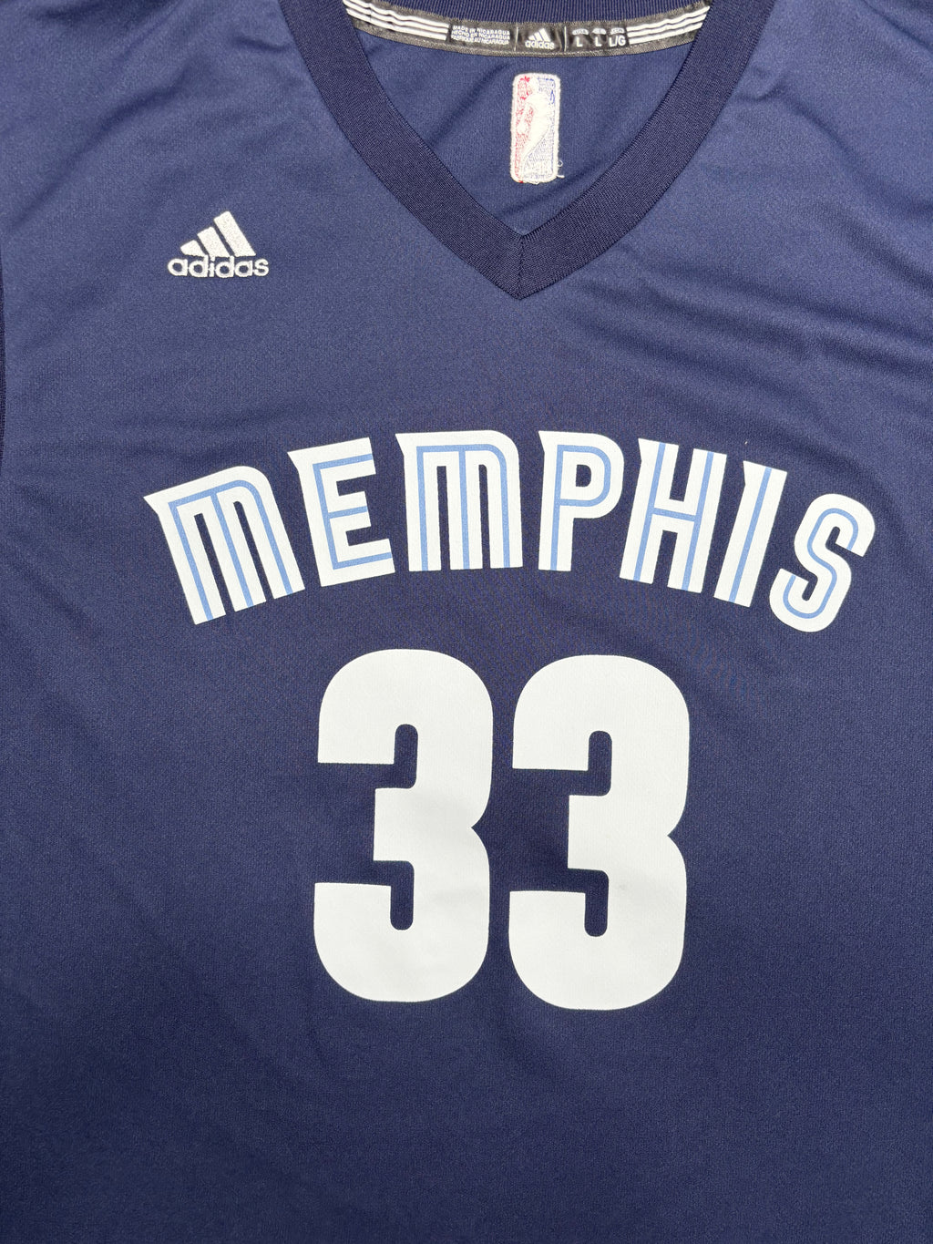 Memphis Grizzlies Marc Gasol Adidas Basketball Jersey Size: Large