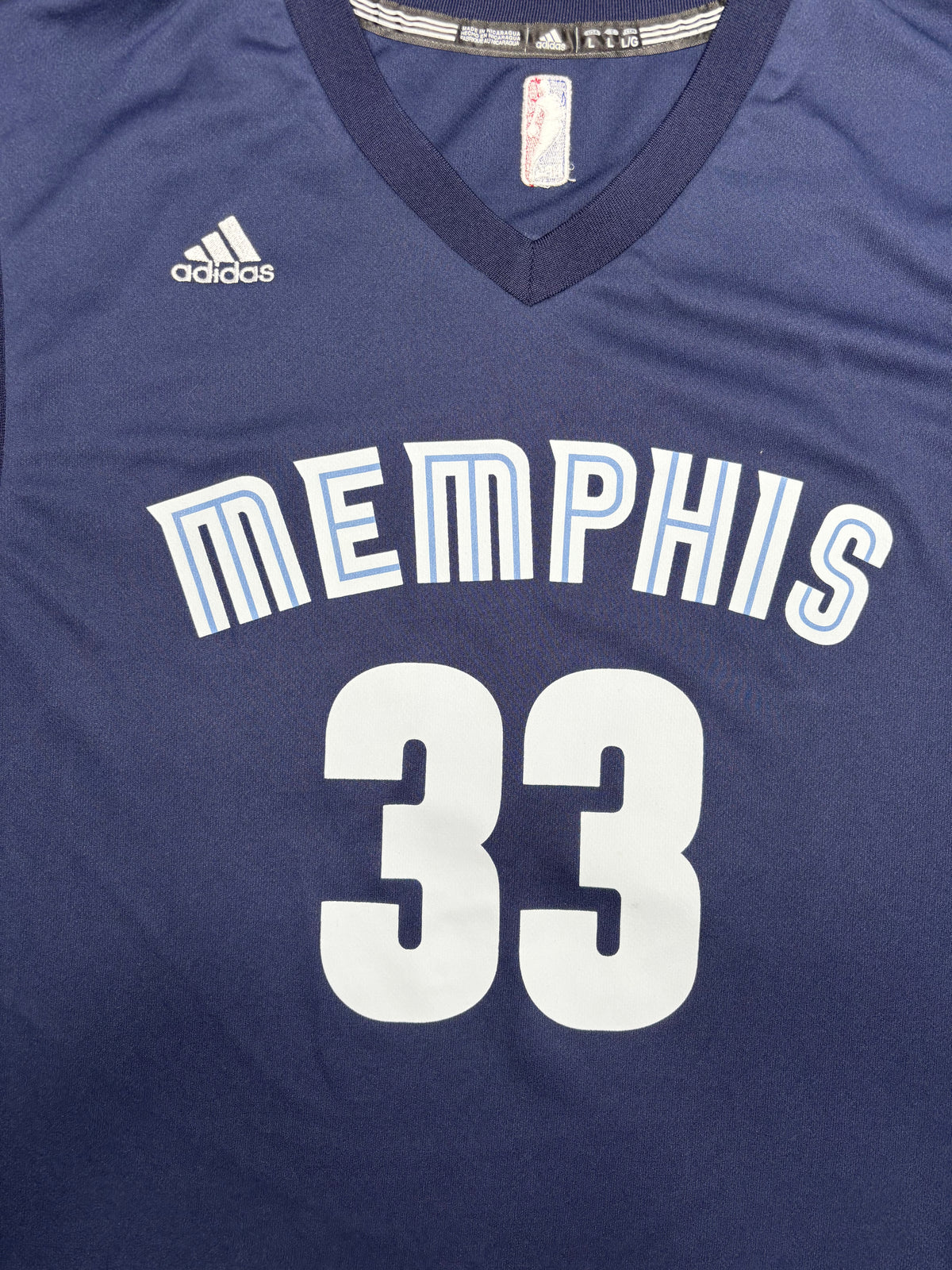 Memphis Grizzlies Marc Gasol Adidas Basketball Jersey Size: Large