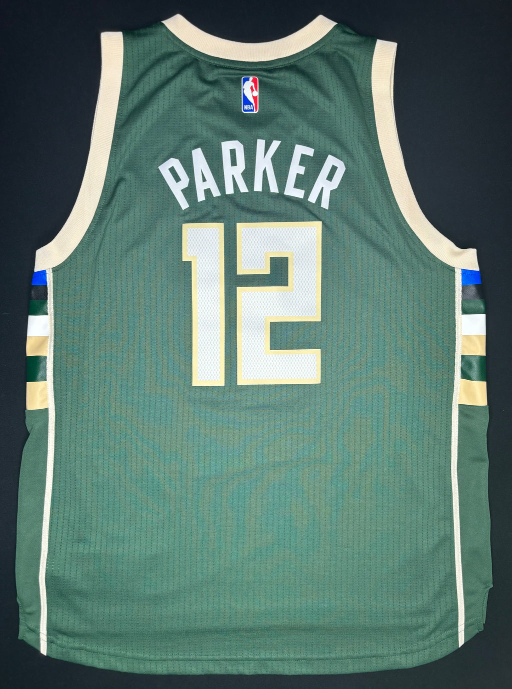 Milwaukee Bucks Jabari Parker Adidas Swingman Basketball Jersey Size: Large