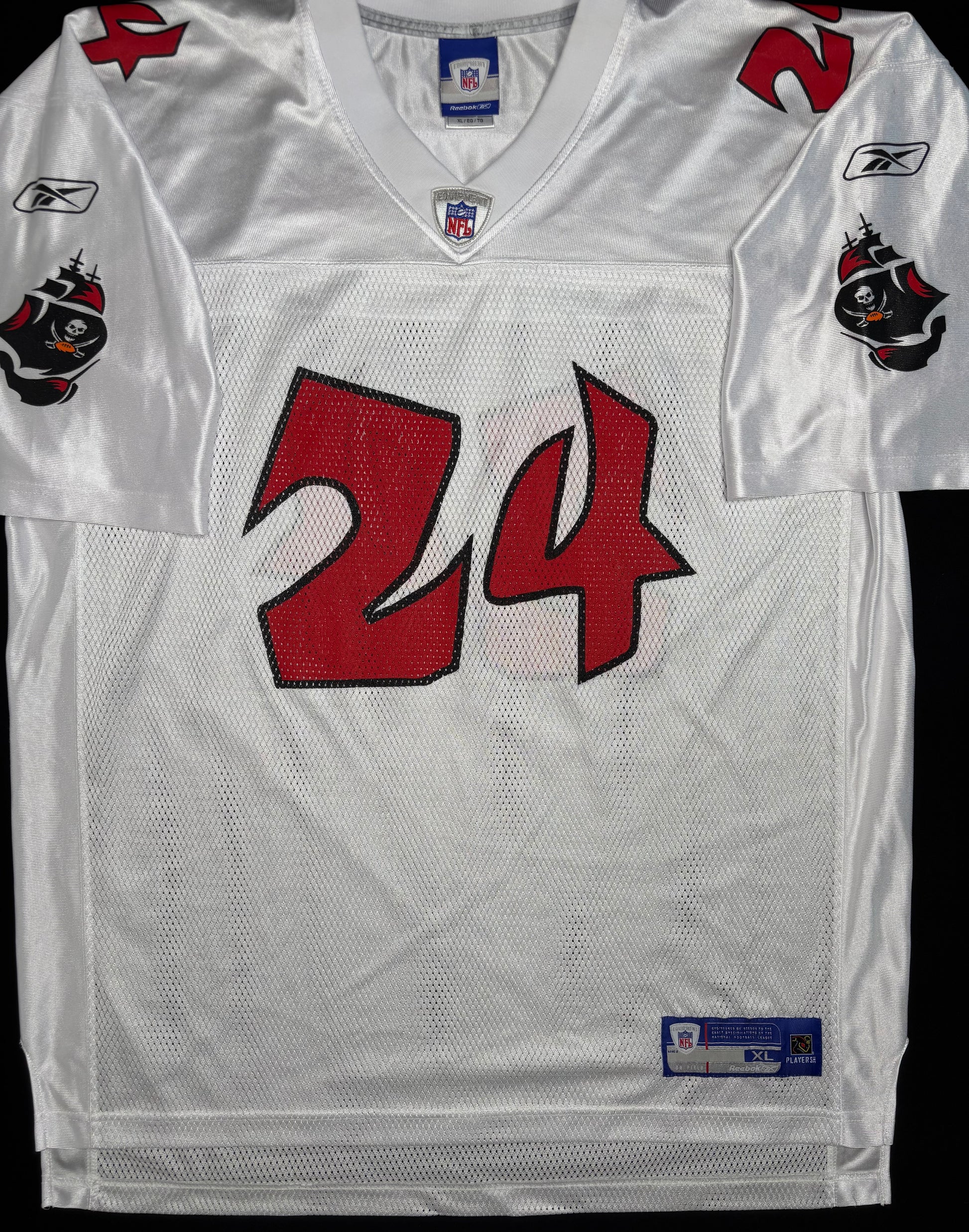 Tampa Bay Buccaneers Cadillac Williams “Pirate Print” Reebok Football Jersey Size: XL