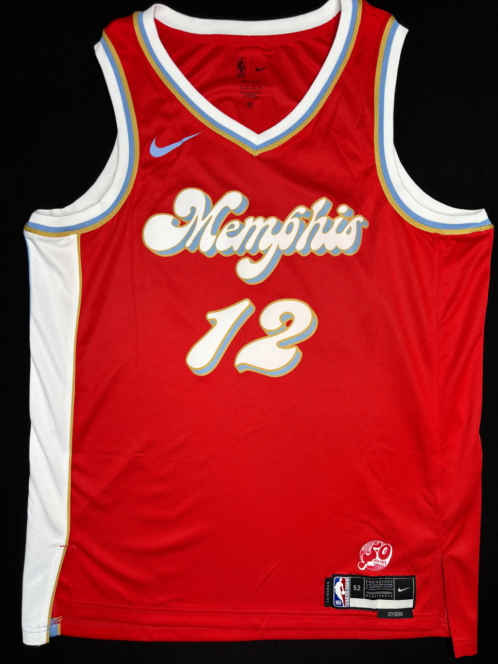 Memphis Grizzlies Ja Morant 2024/25 Nike City Edition Basketball Jersey Size: 52