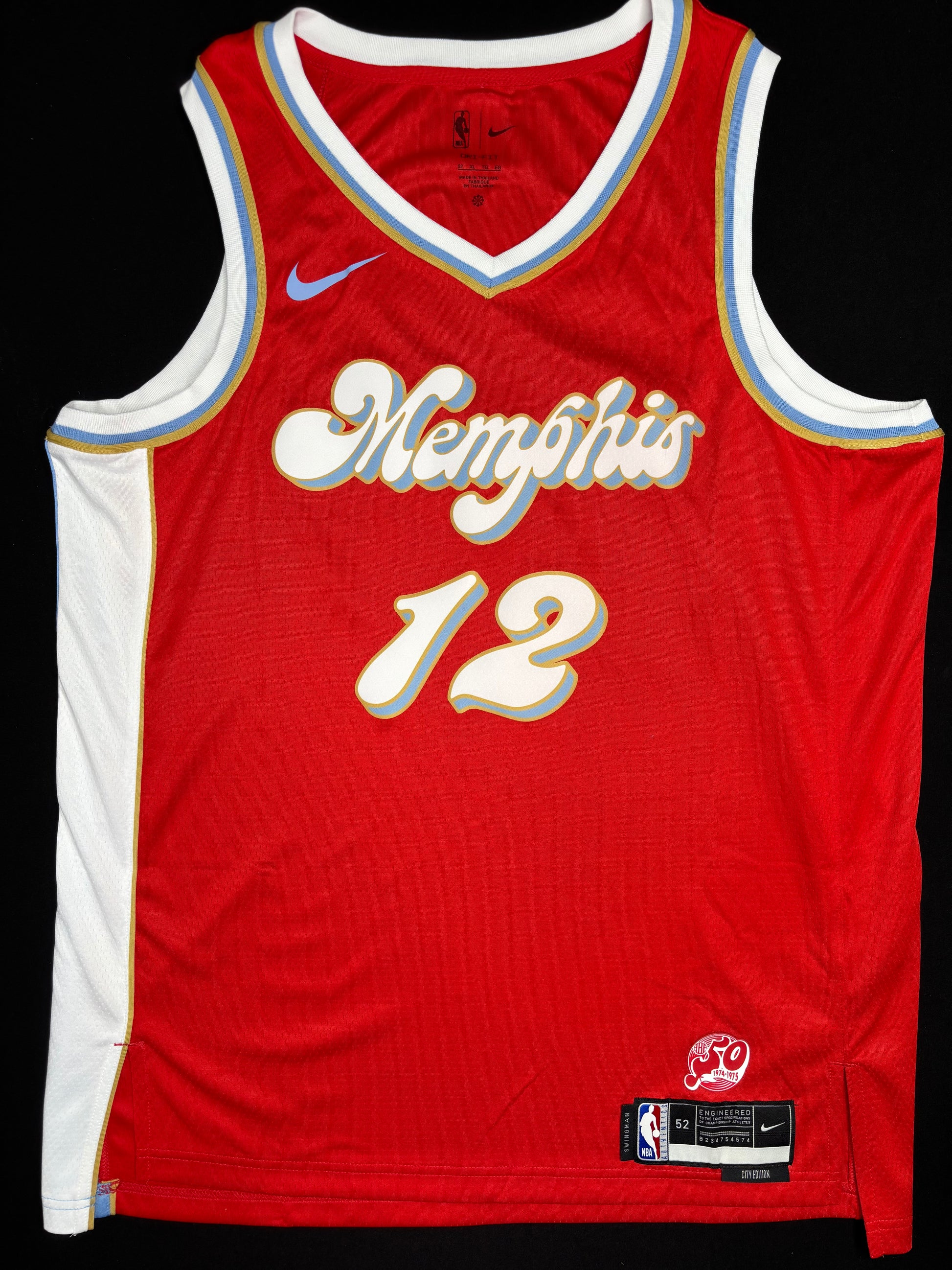 Memphis Grizzlies Ja Morant 2024/25 Nike City Edition Basketball Jersey Size: 52