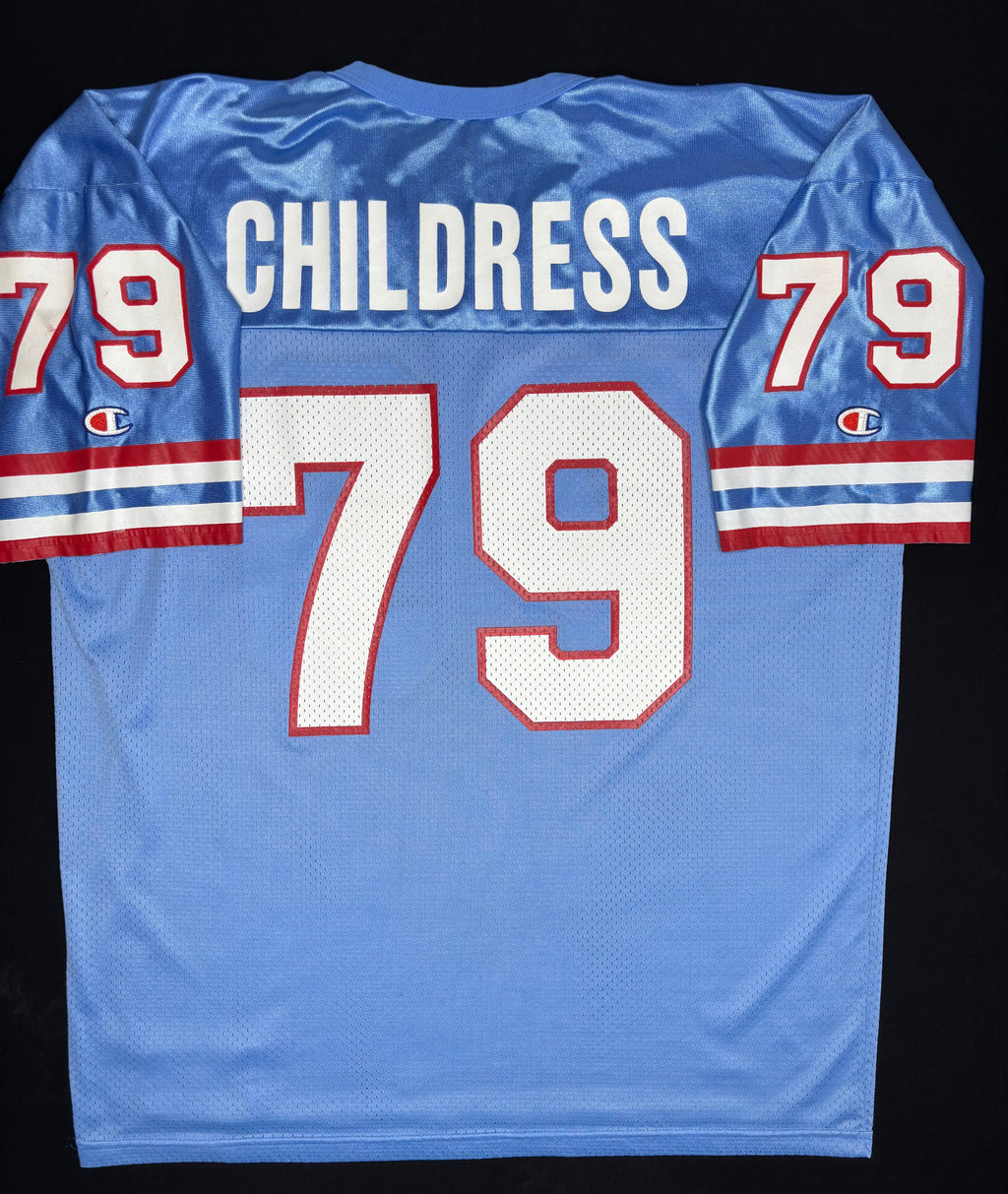 Houston Oilers Ray Childress Champion Football Jersey Size: 48