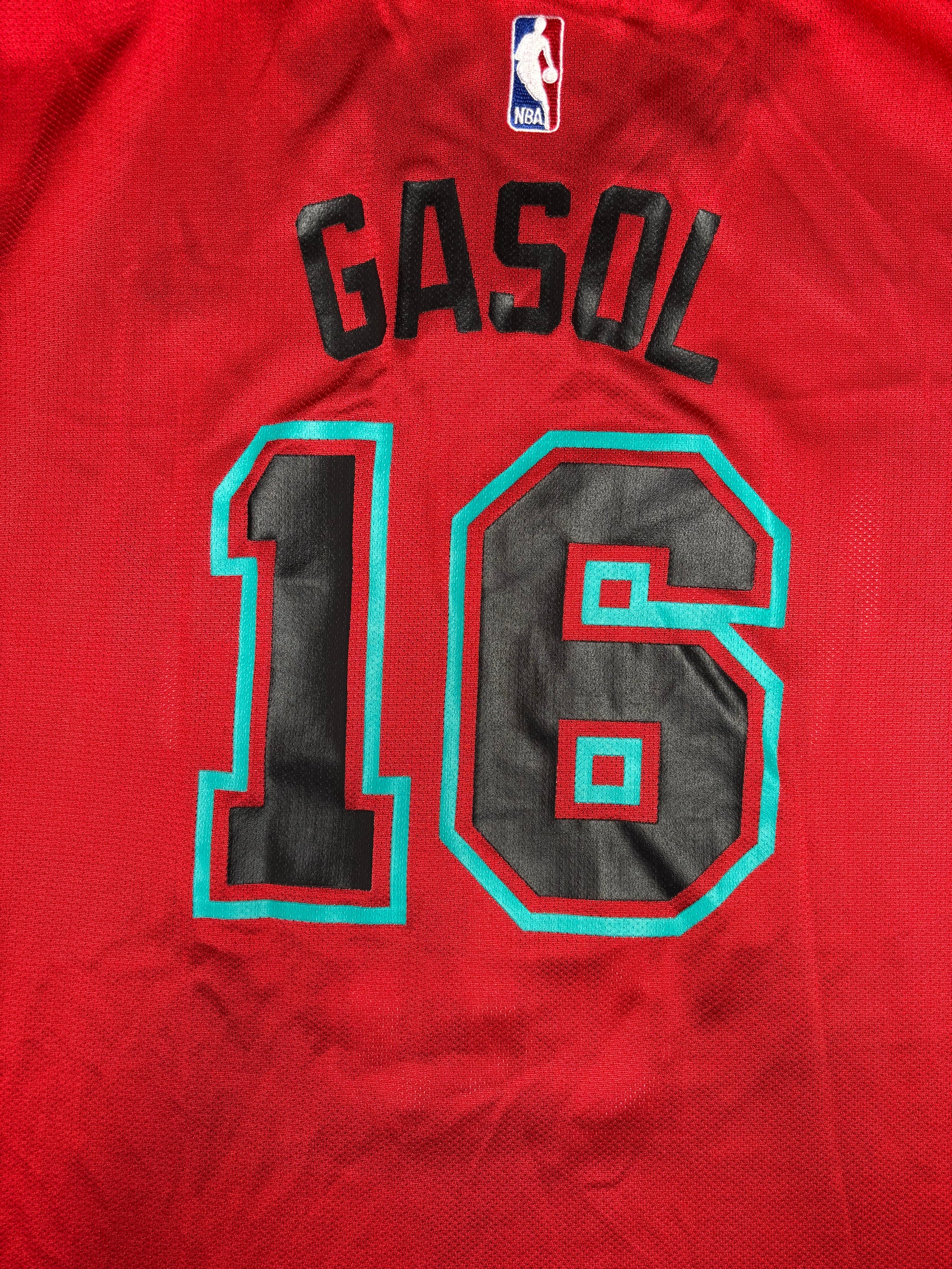 Memphis Grizzlies Pau Gasol Red Alternate Reebok Basketball Jersey Size: XXL