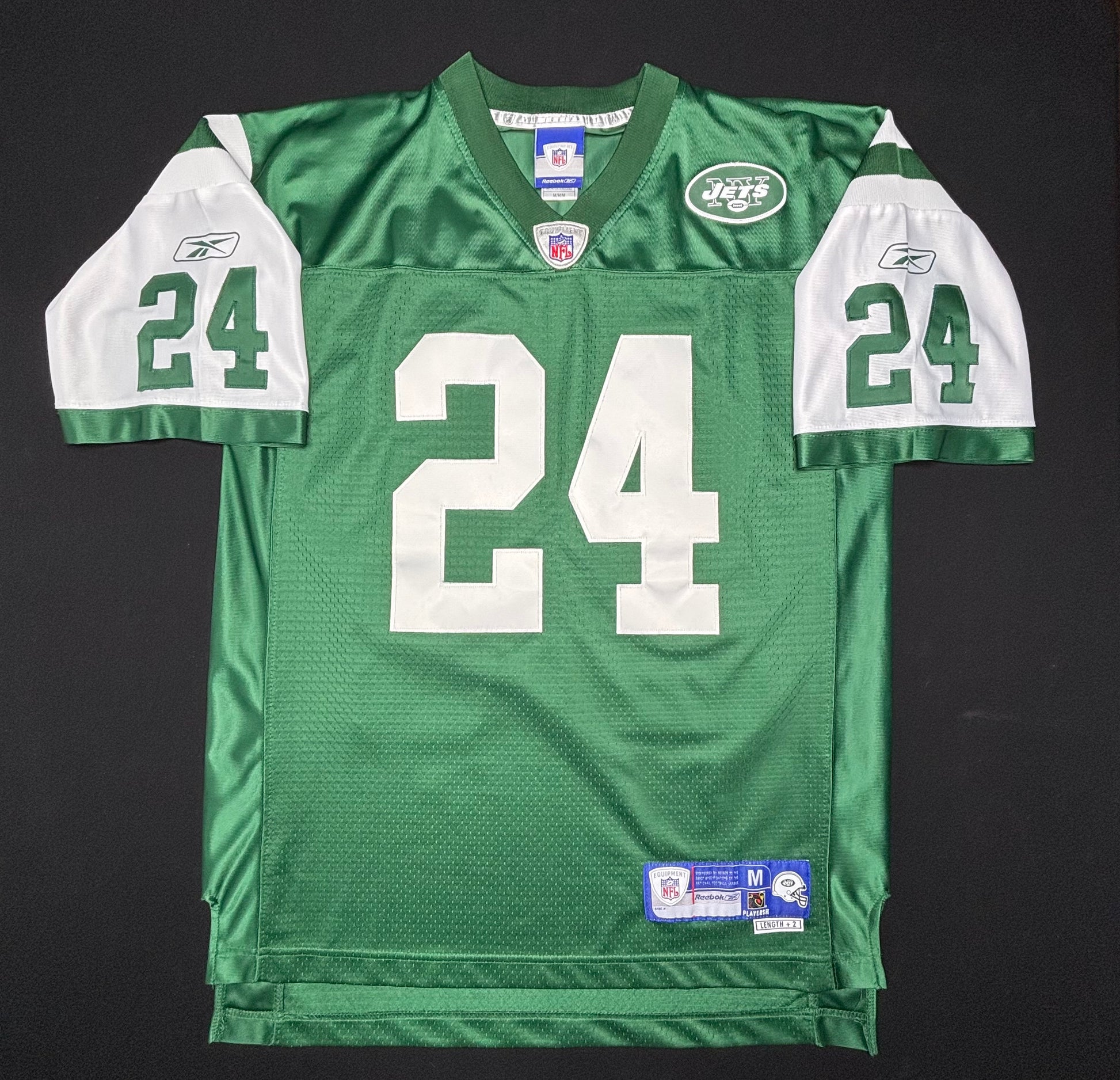 Vintage New York Jets Ty Law Reebok Helmet Tag Size: Medium