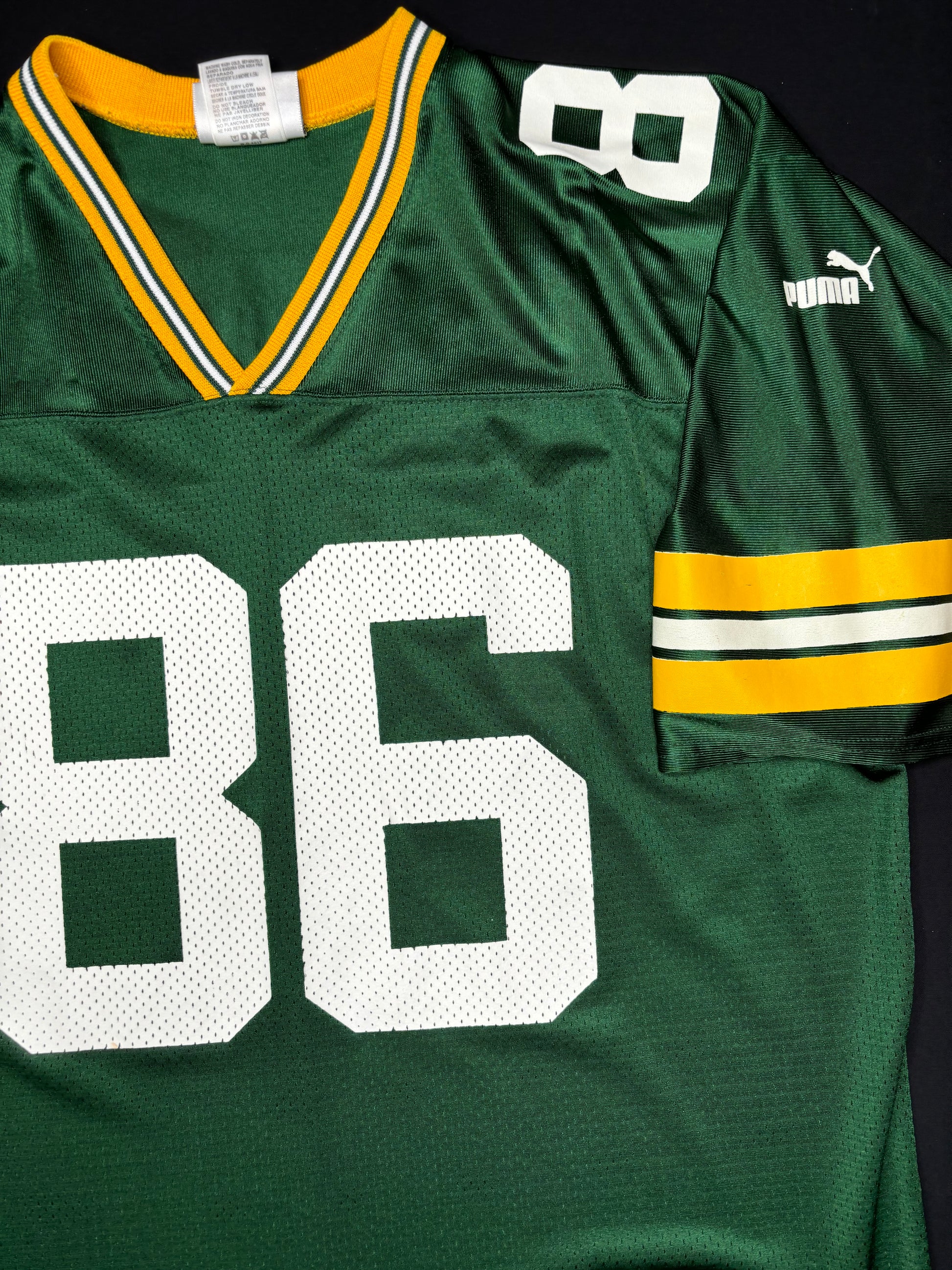 Vintage Green Bay Packers Antonio Freeman Puma Football Jersey Size: Large