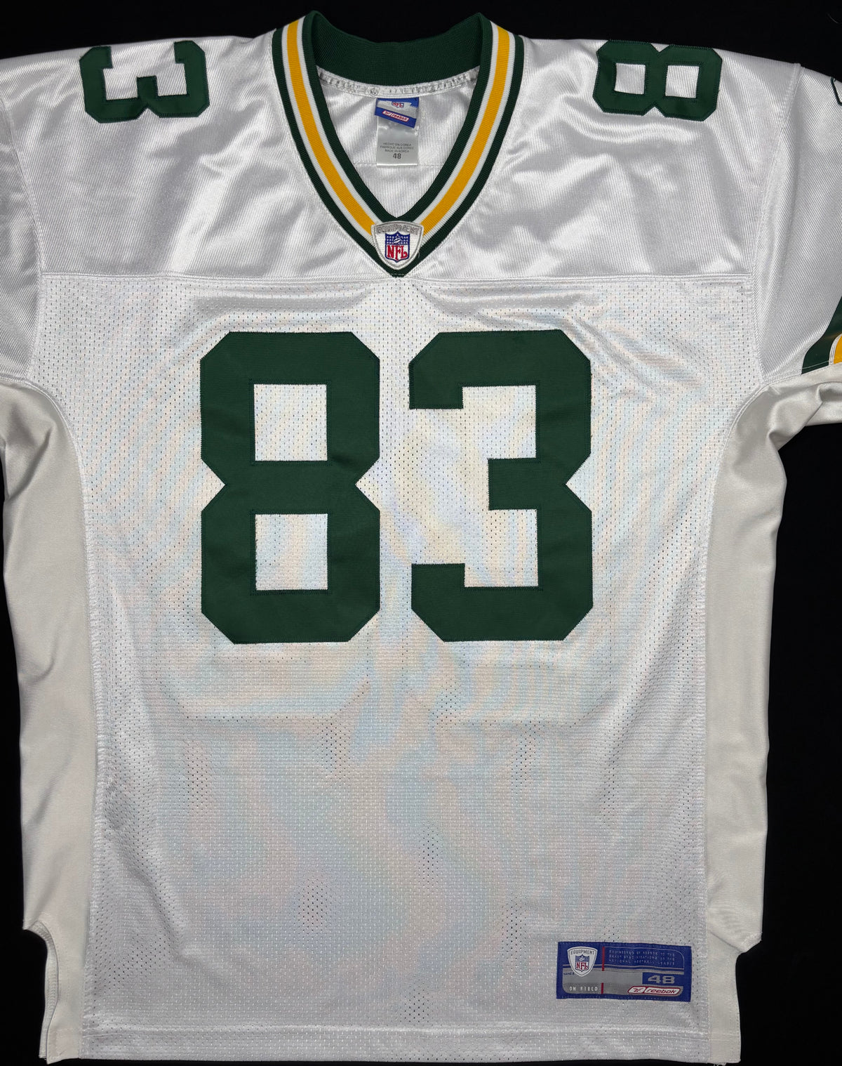 Green Bay Packers Terry Glenn Authentic Reebok Football Jersey Size: 48