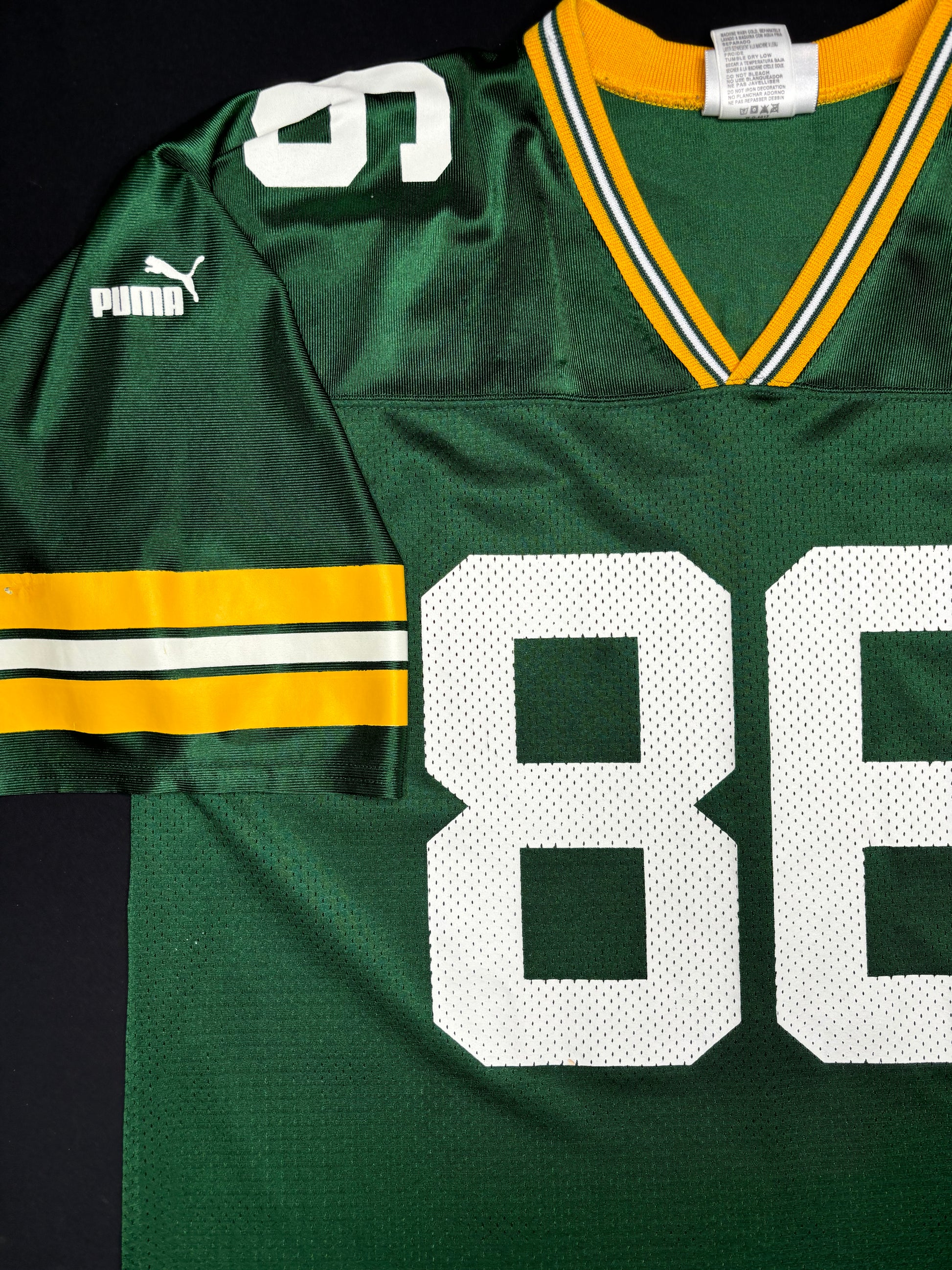 Vintage Green Bay Packers Antonio Freeman Puma Football Jersey Size: Large