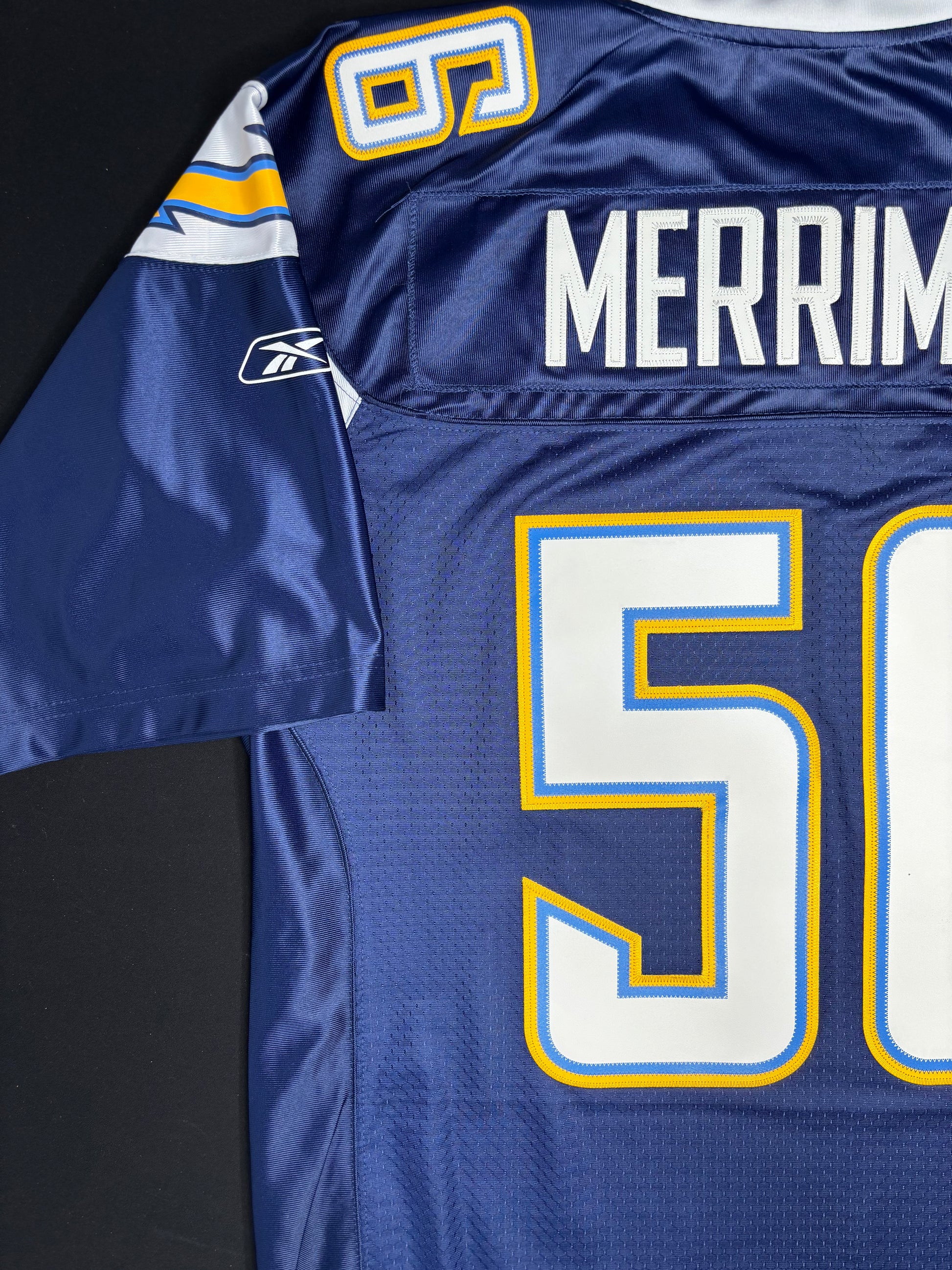 San Diego Chargers Shawne Merriman Reebok Premiere Football Jersey Size: Large