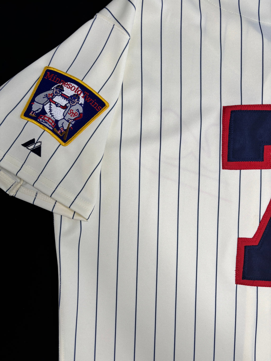 Minnesota Twins Joe Mauer 2010 Throwback Authentic Majestic baseball Jersey W/ Patches Size: 48