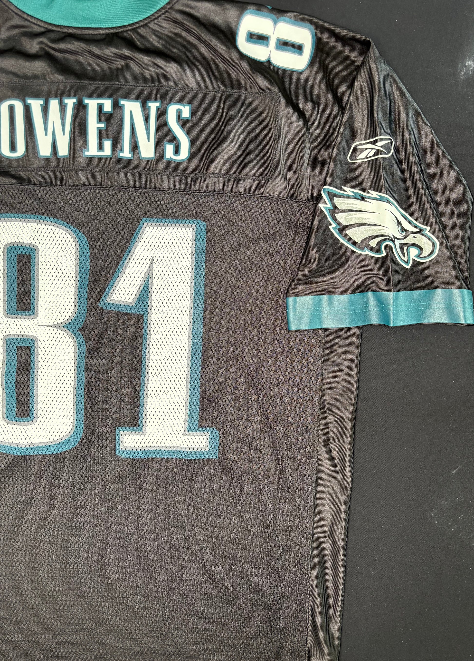 Philadelphia Eagles Terrell Owens Alt Black Reebok Football Jersey Size: XL