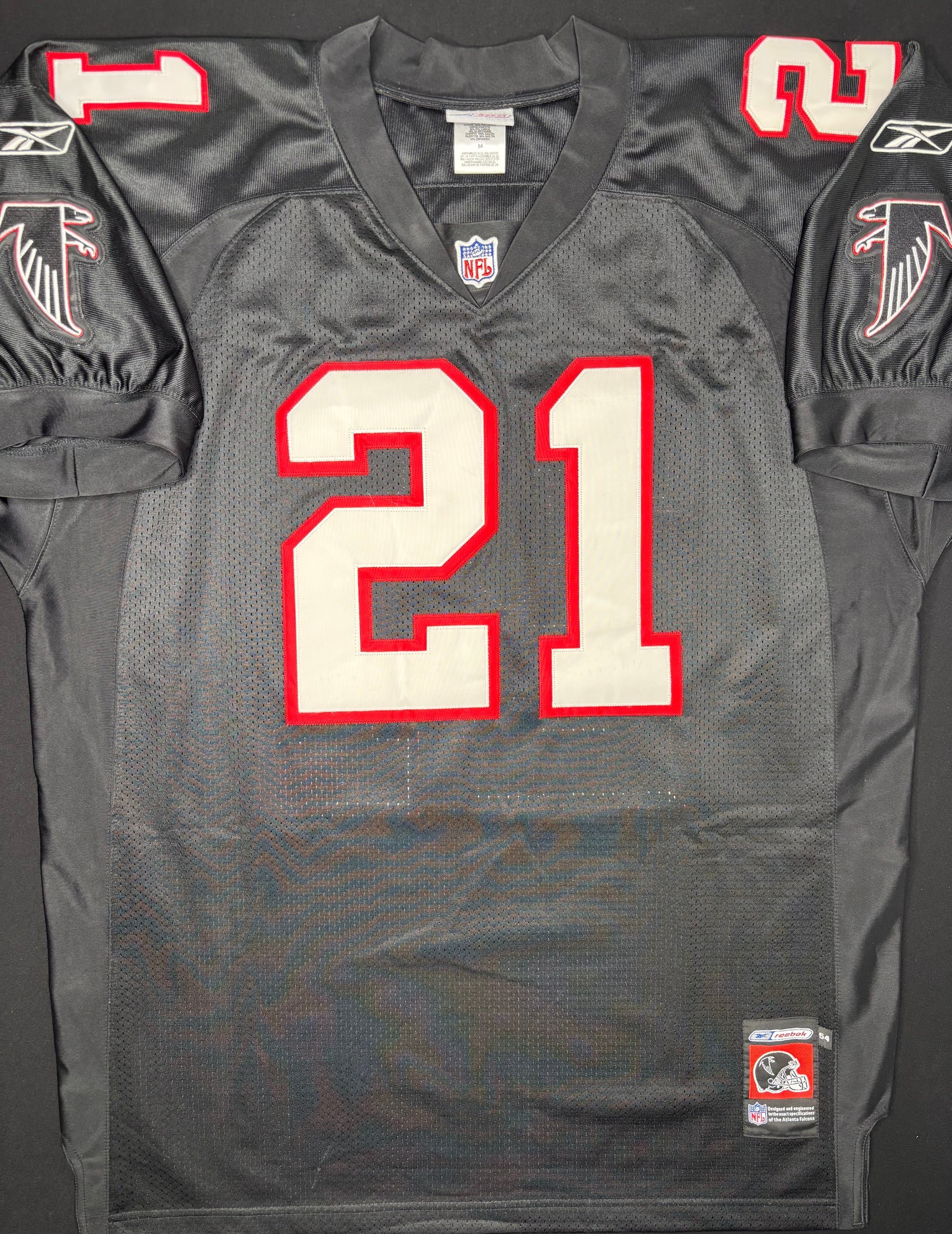 Atlanta Falcons Deion Sanders Reebok Authentic Football Jersey Size: 54