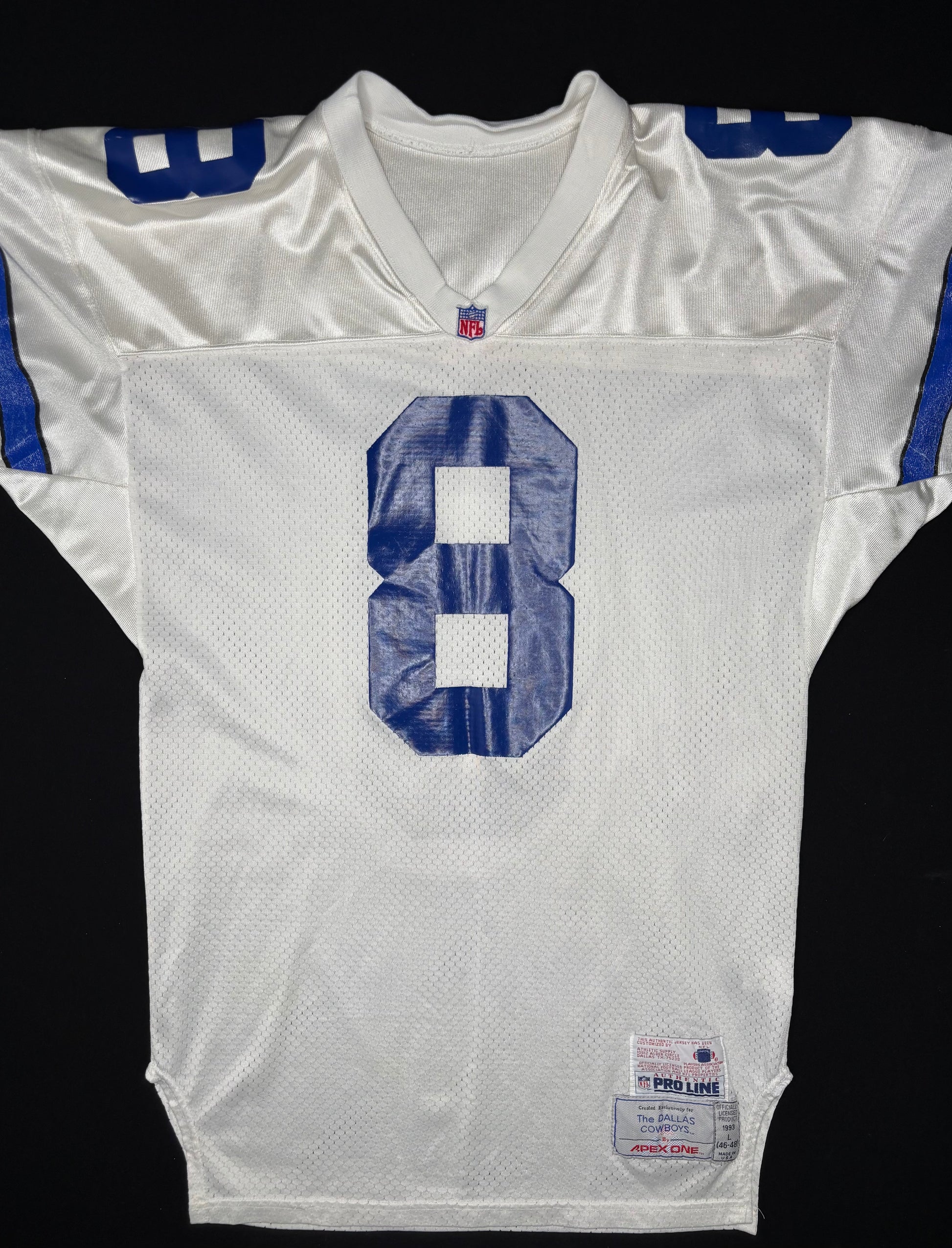 Vintage Dallas Cowboys Troy Aikman Authentic Apex One Football Jersey Size: Large