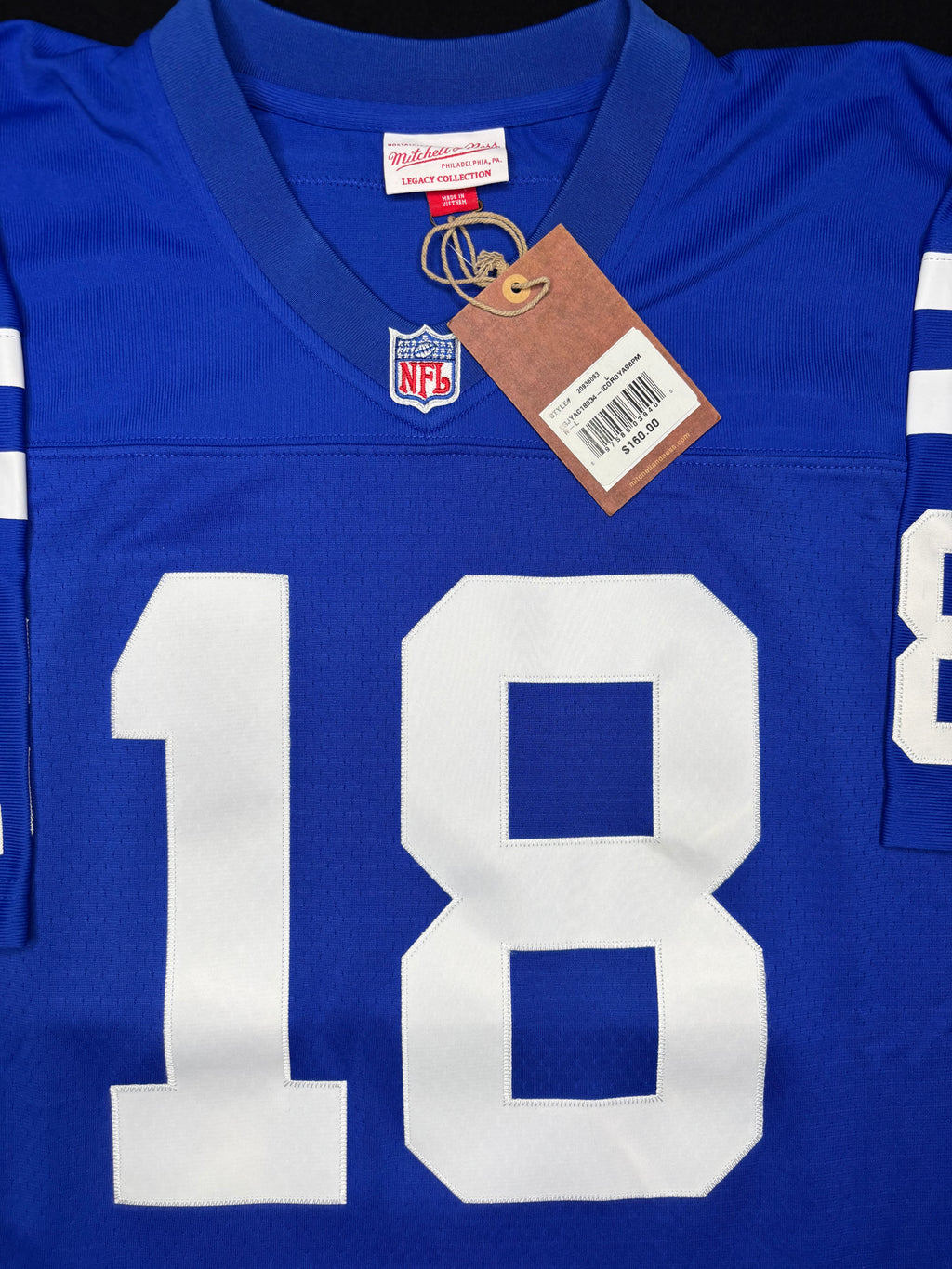 NWT Peyton Manning Mitchell & Ness Legacy Football Jersey Size: Large