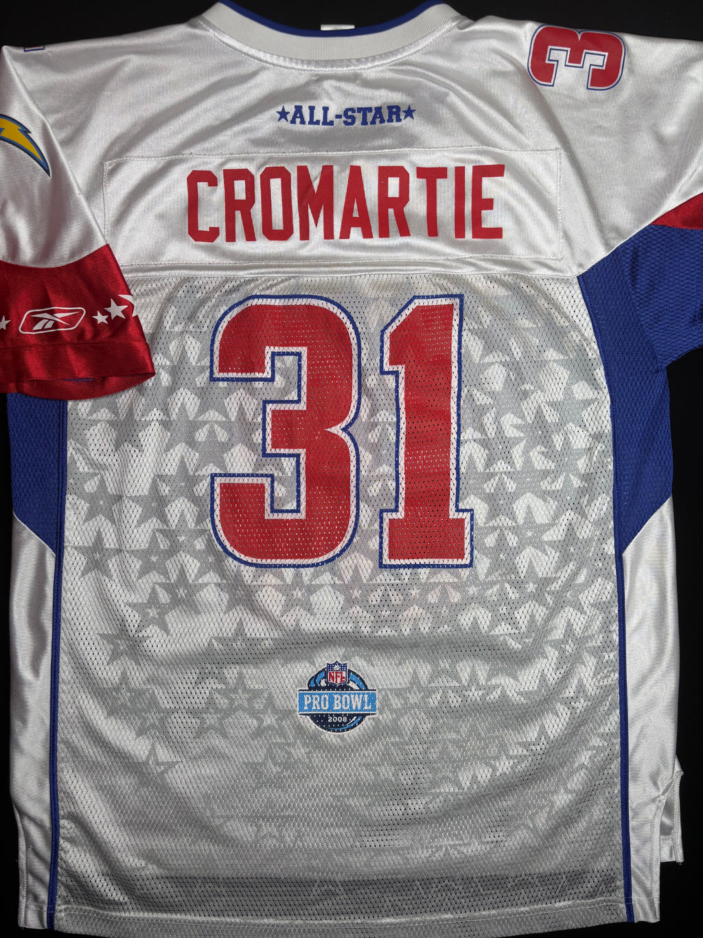 San Diego Chargers Antonio Cromartie 2008 Pro Bowl Reebok Football Jersey Size: Large