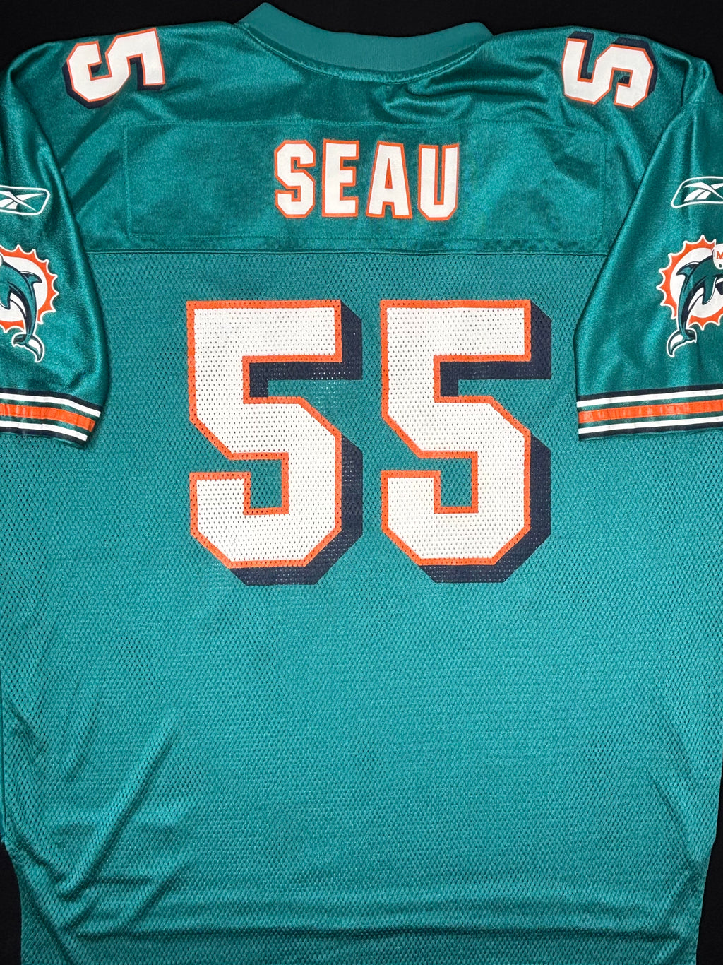 Miami Dolphins Junior Seau Reebok Football Jersey Size: XL