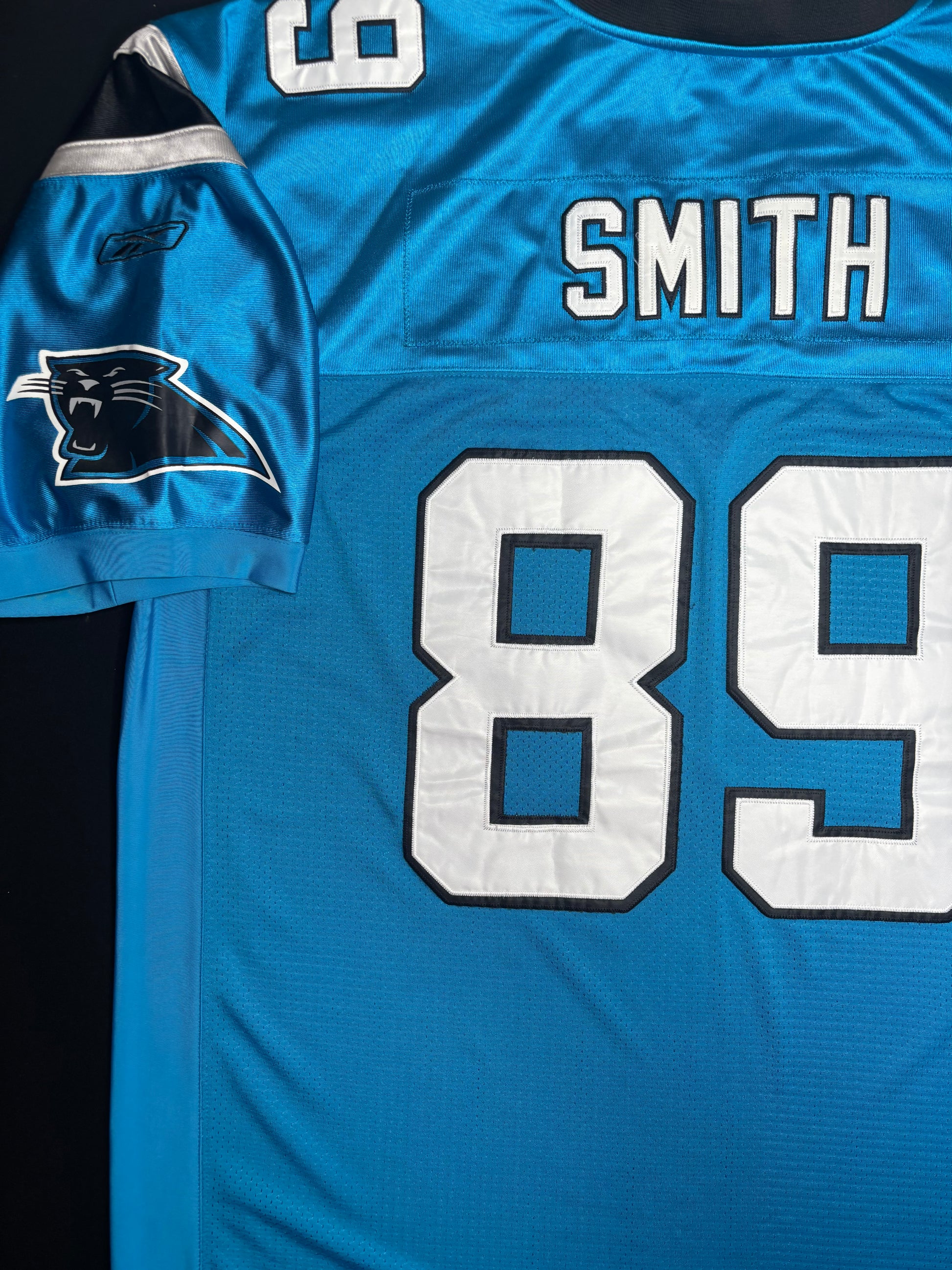 Carolina Panthers Steve Smith Authentic Reebok Football Jersey Size: 60