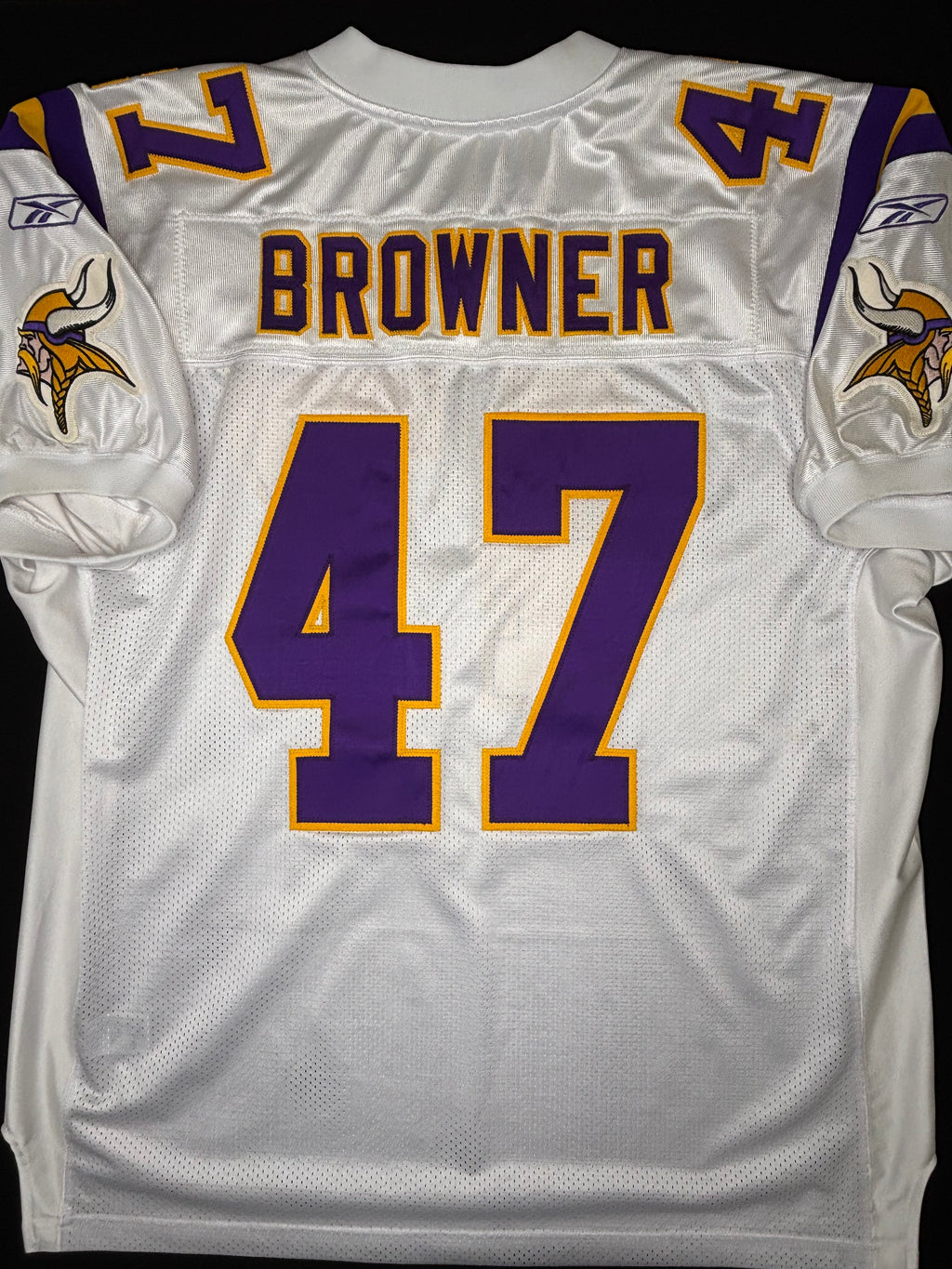 Minnesota Vikings Joey Browner Authentic Reebok Football Jersey w/ 40 for 60 patch Size: 54