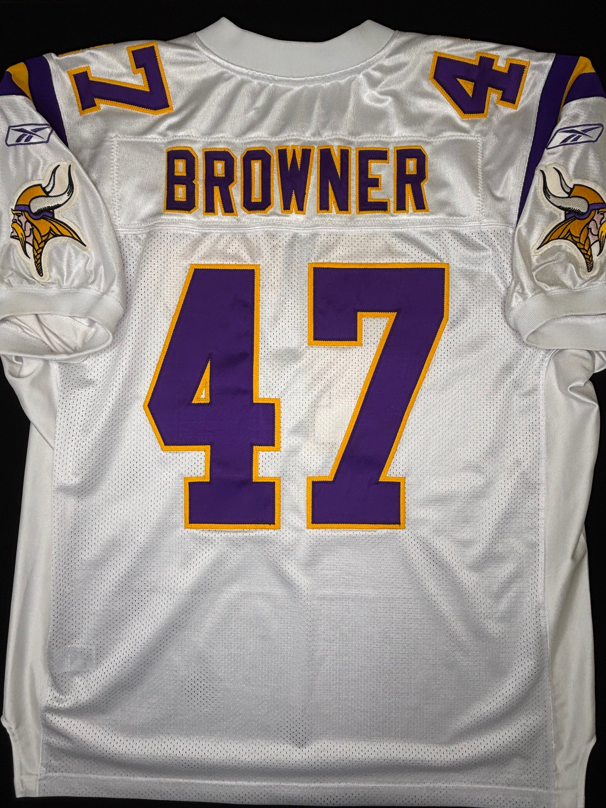 Minnesota Vikings Joey Browner Authentic Reebok Football Jersey w/ 40 for 60 patch Size: 54