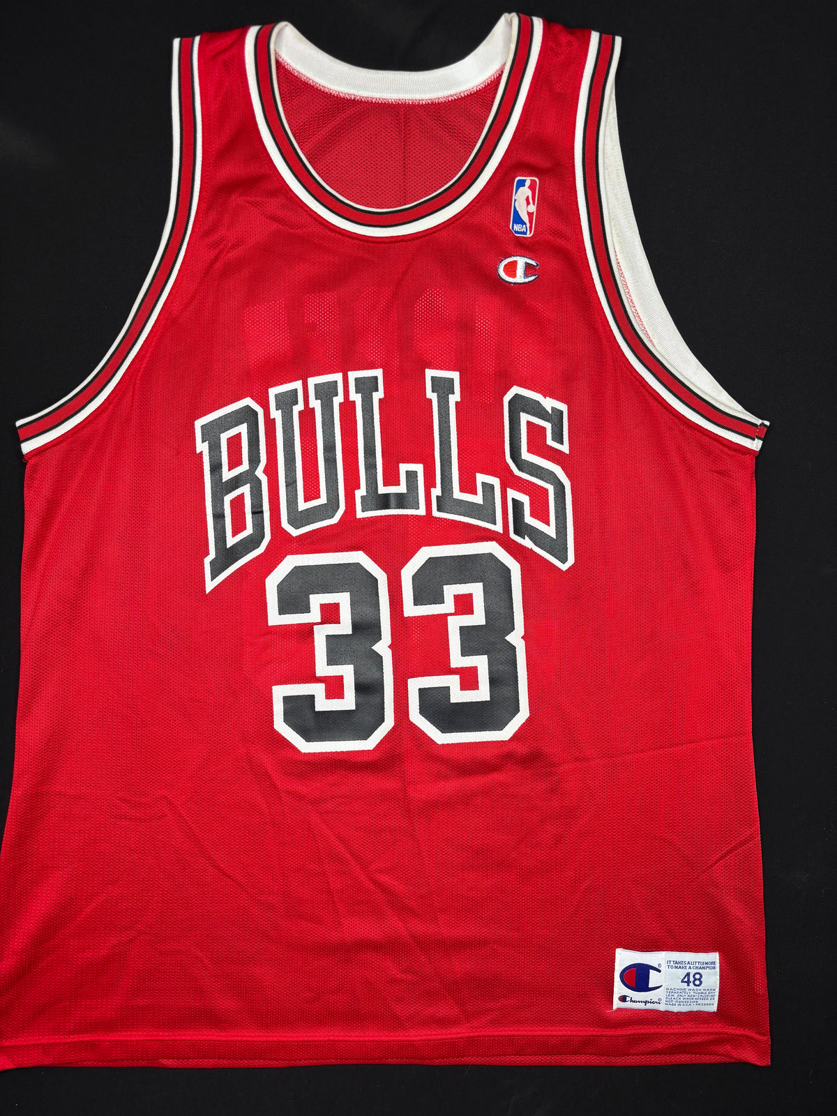 Chicago Bulls Scottie Pippen Champion Basketball Jersey Size: 48