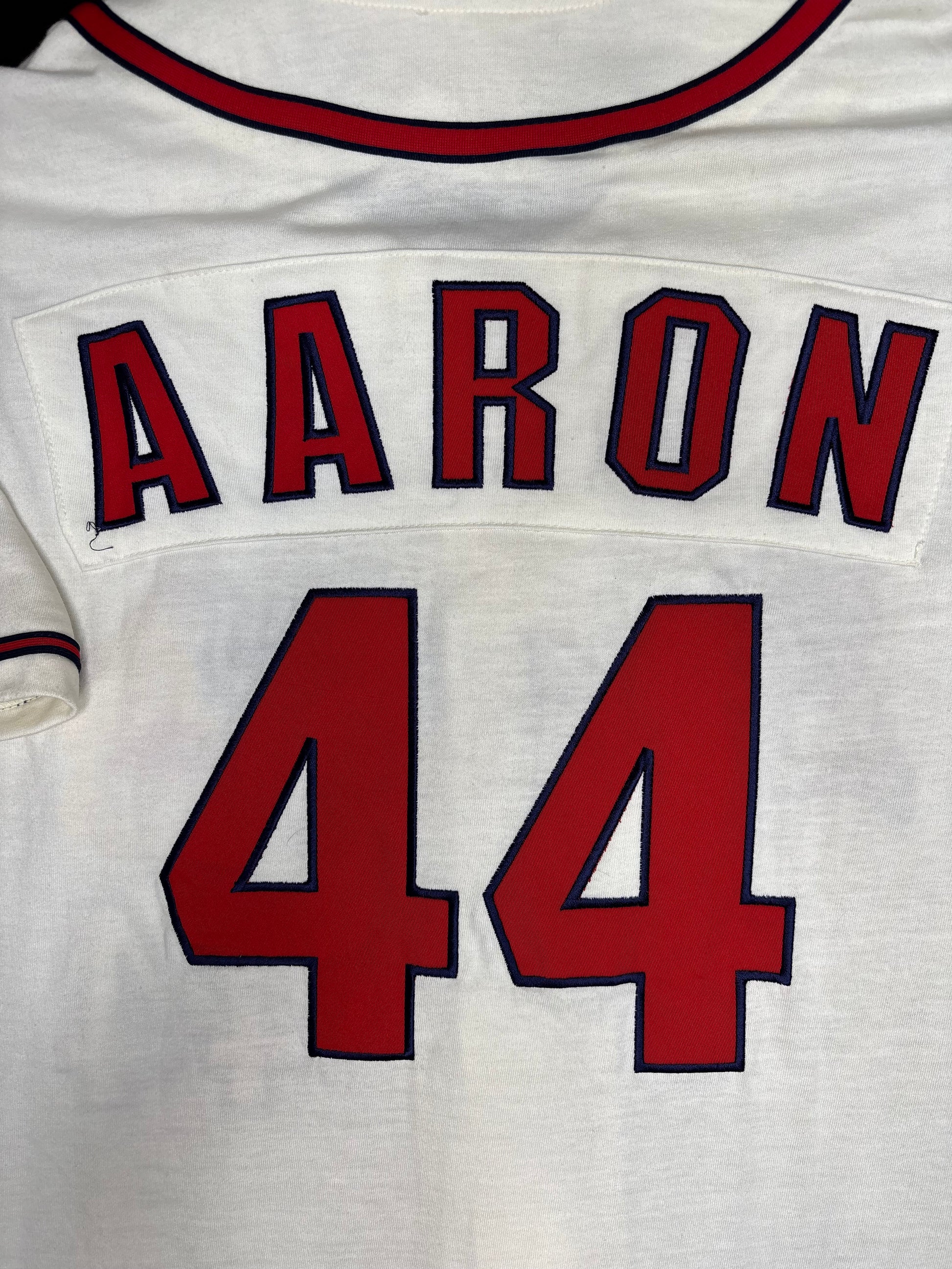 Atlanta Braves Hank Aaron Starter Baseball Jersey Size: XL