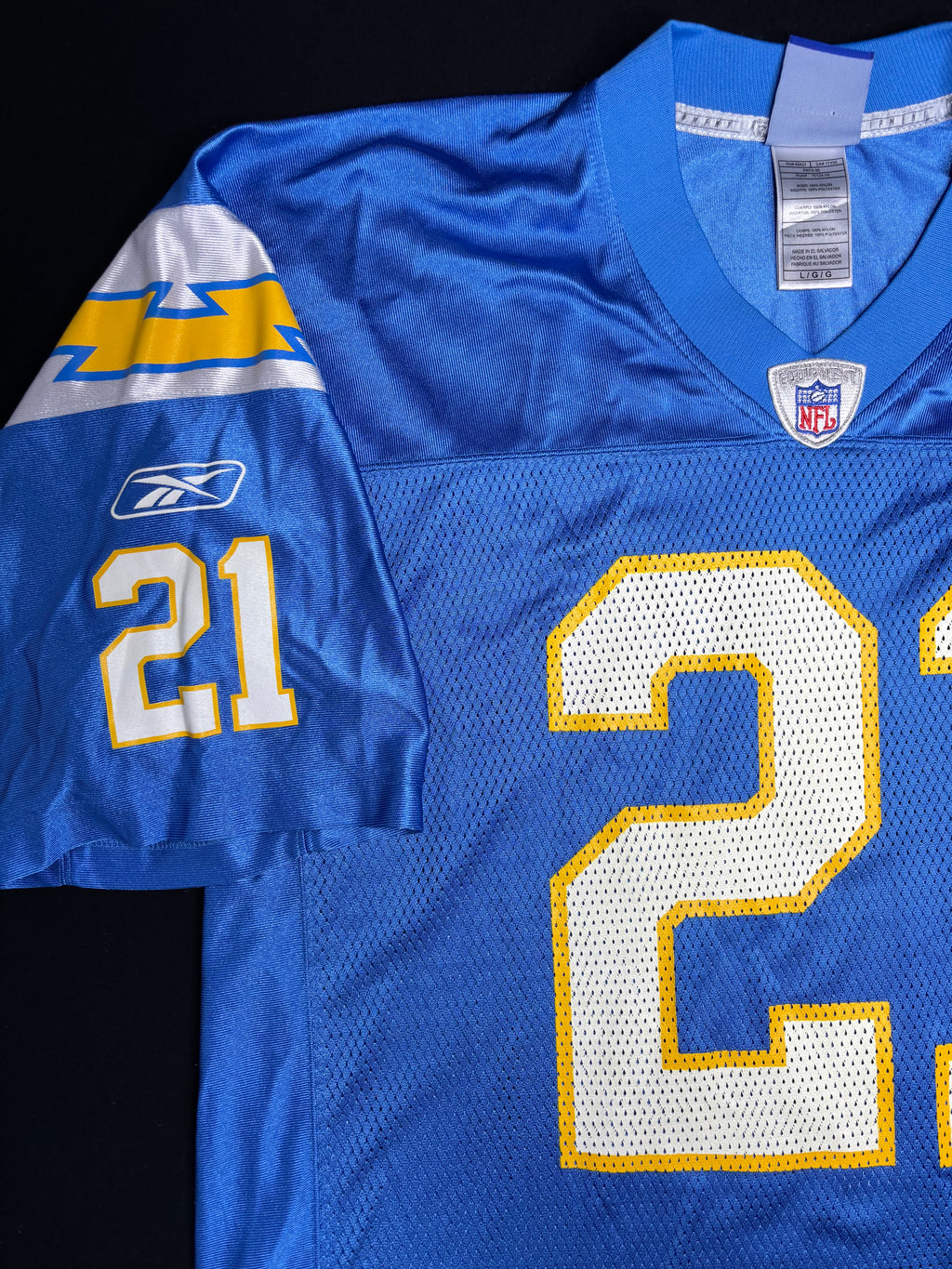 San Diego Chargers Ladainian Tomlinson Reebok Football Jersey Size: XXL