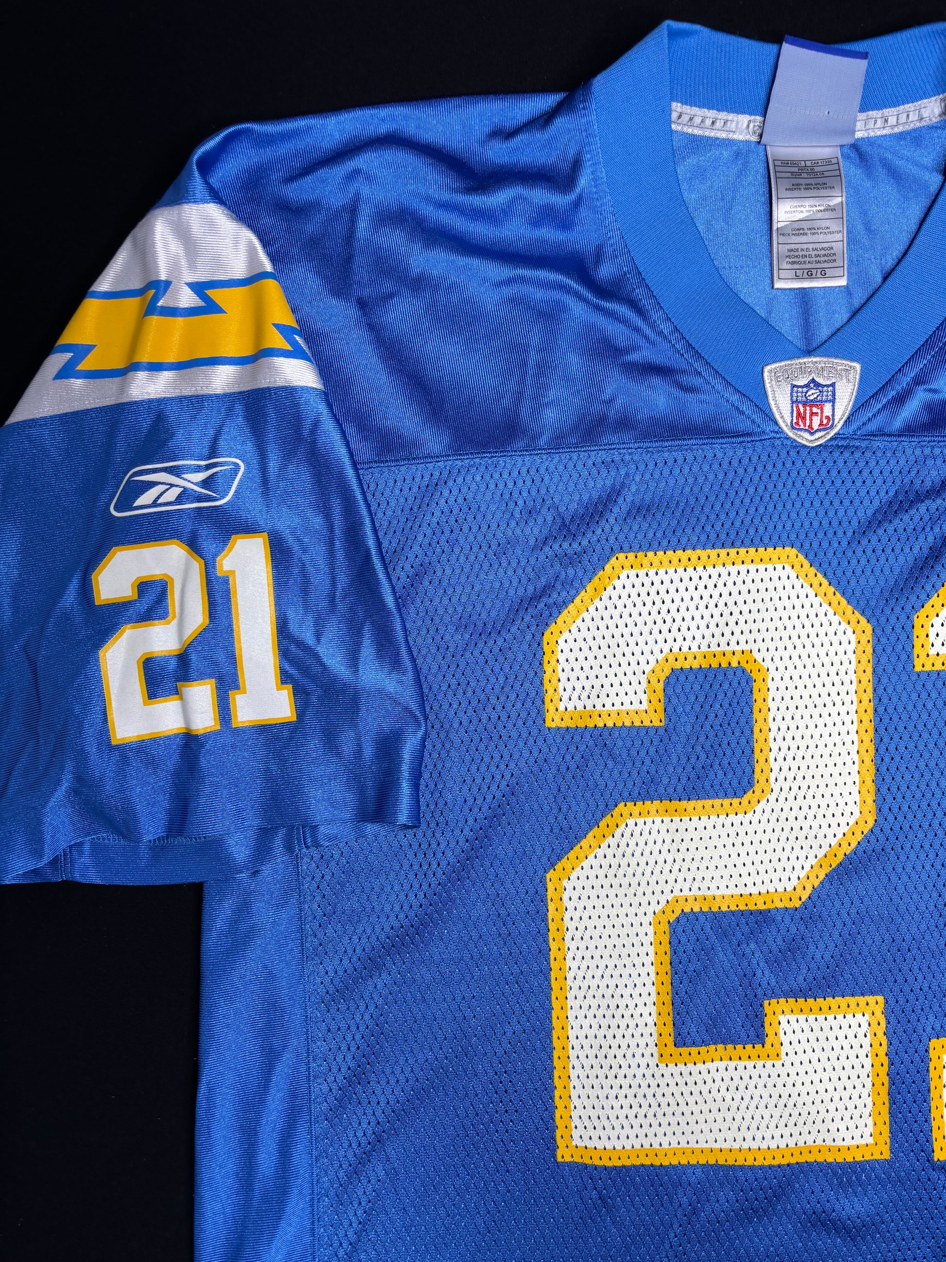 San Diego Chargers Ladainian Tomlinson Reebok Football Jersey Size: XXL