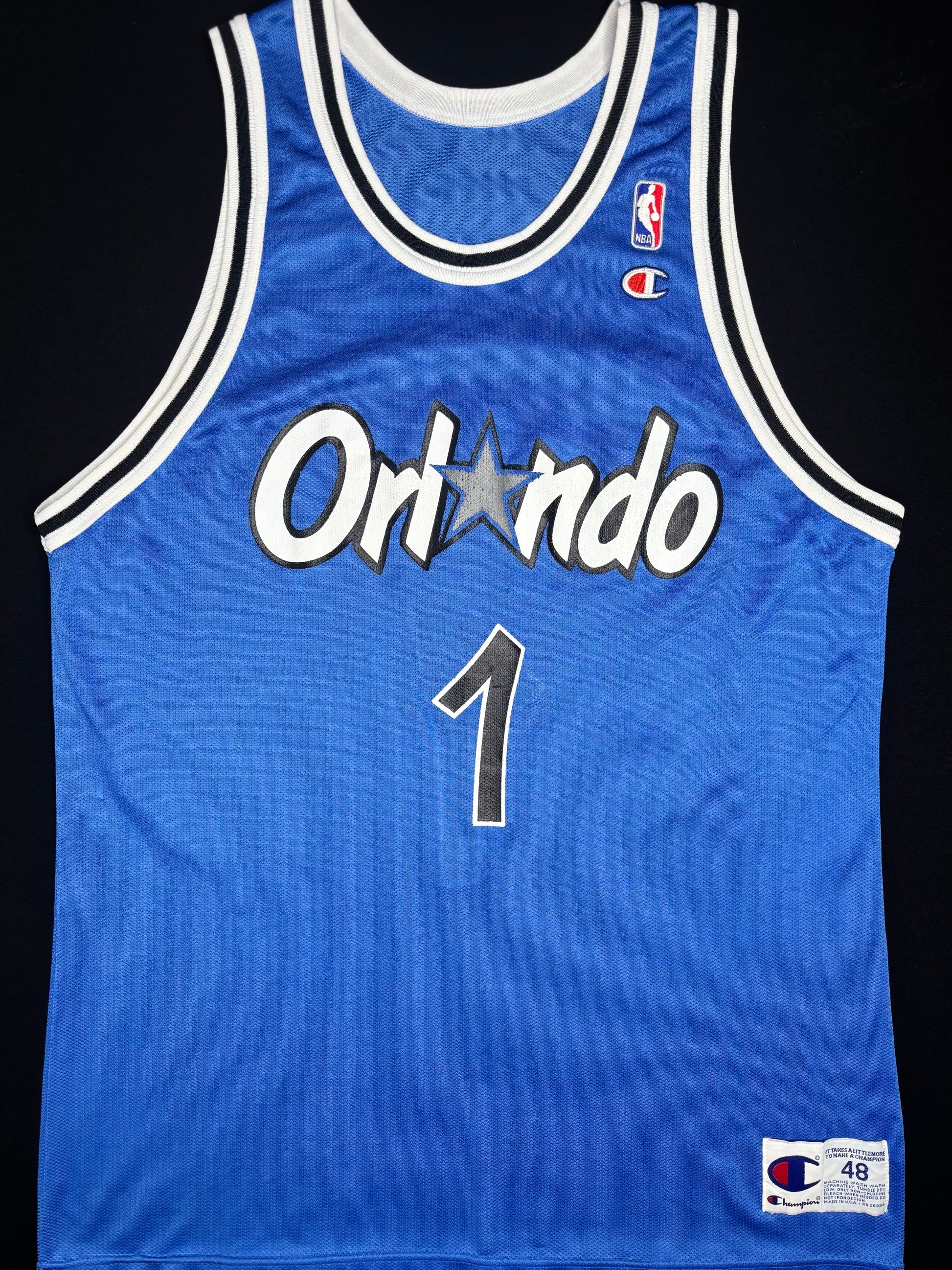 Orlando Magic Penny Hardaway Champion Basketball Jersey Size: 48