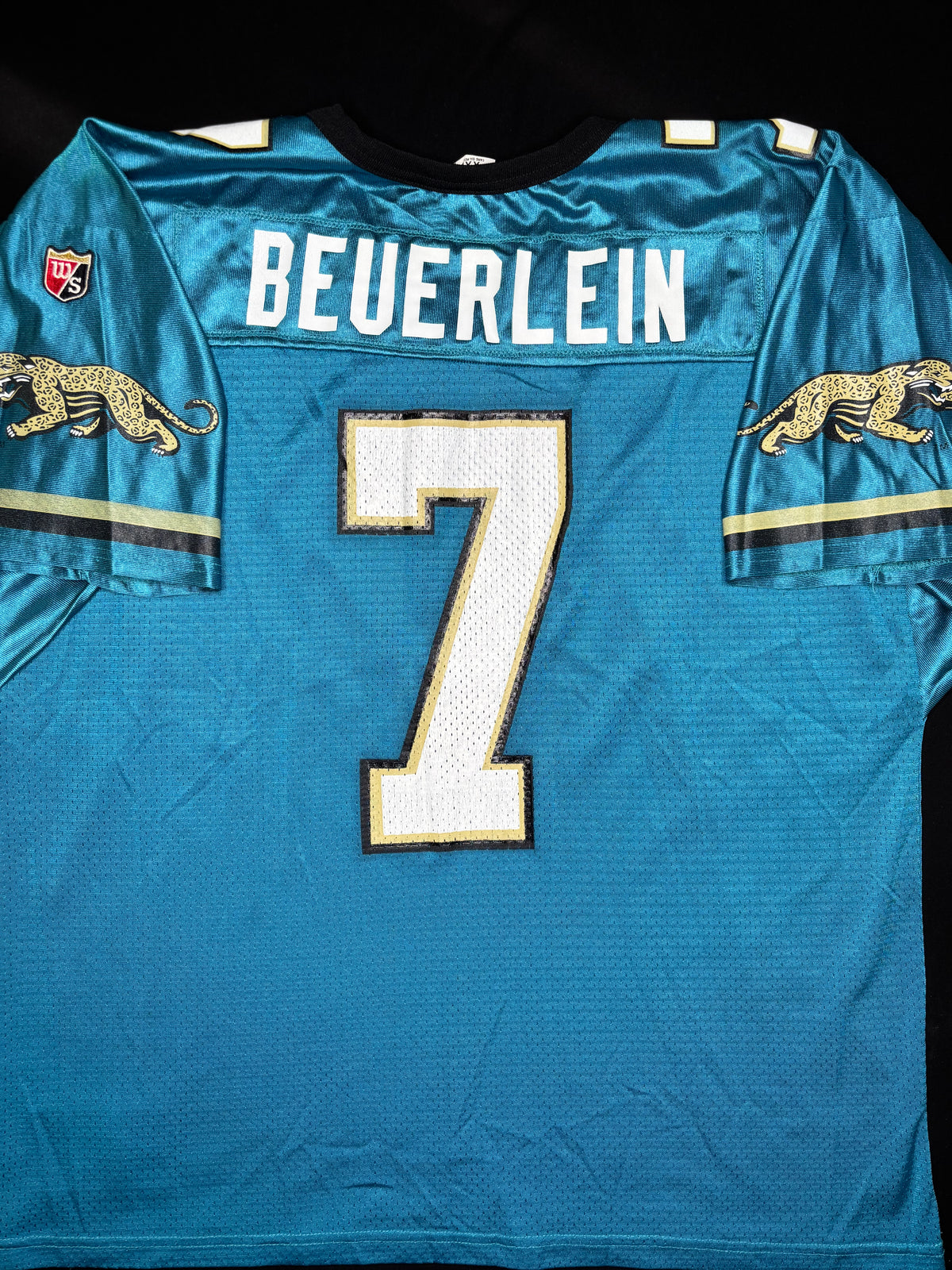 Jacksonville Jaguars Steve Beuerlein Wilson Football Jersey Size: XXL