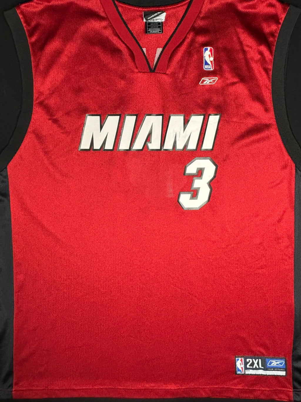 Miami Heat Dwayne Wade Reebok Basketball Jersey Size: XXL