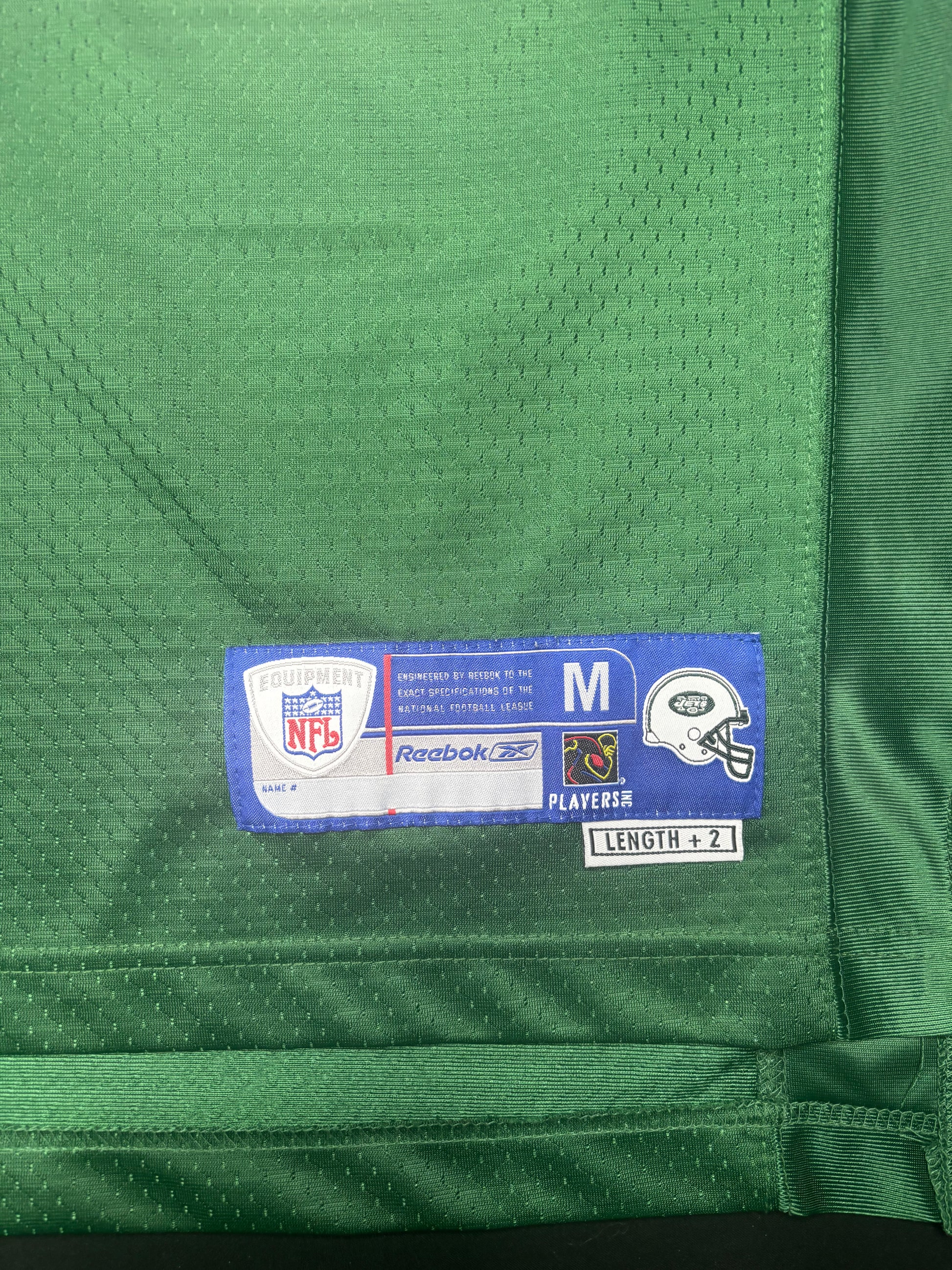 Vintage New York Jets Ty Law Reebok Helmet Tag Size: Medium