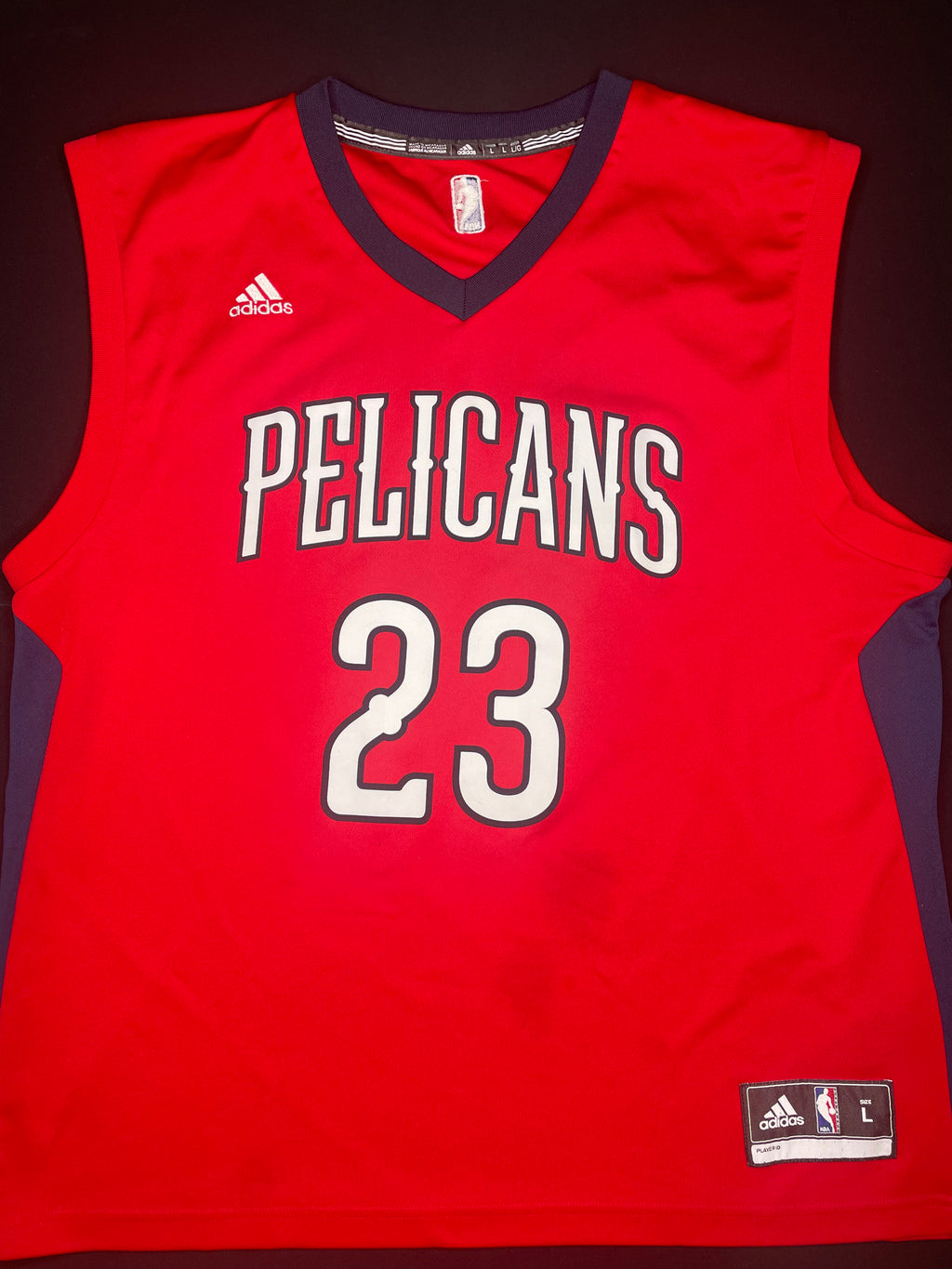 New Orleans Pelicans Anthony Davis Adidas Basketball Jersey Size: Large