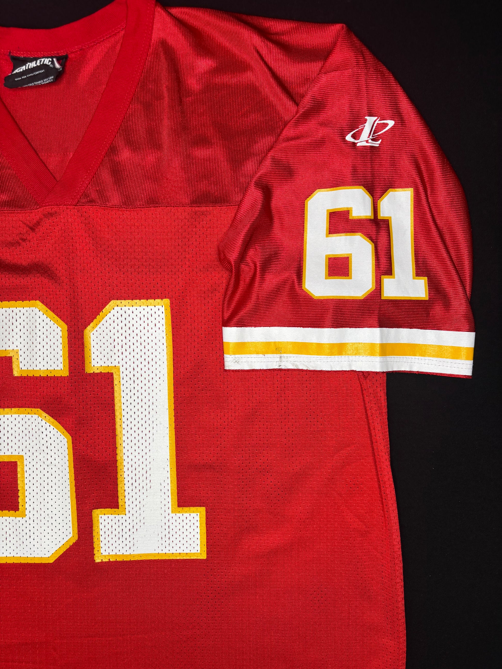 Kansas City Chiefs Tim Grunhard Logo Athletic Football Jersey Size: XL