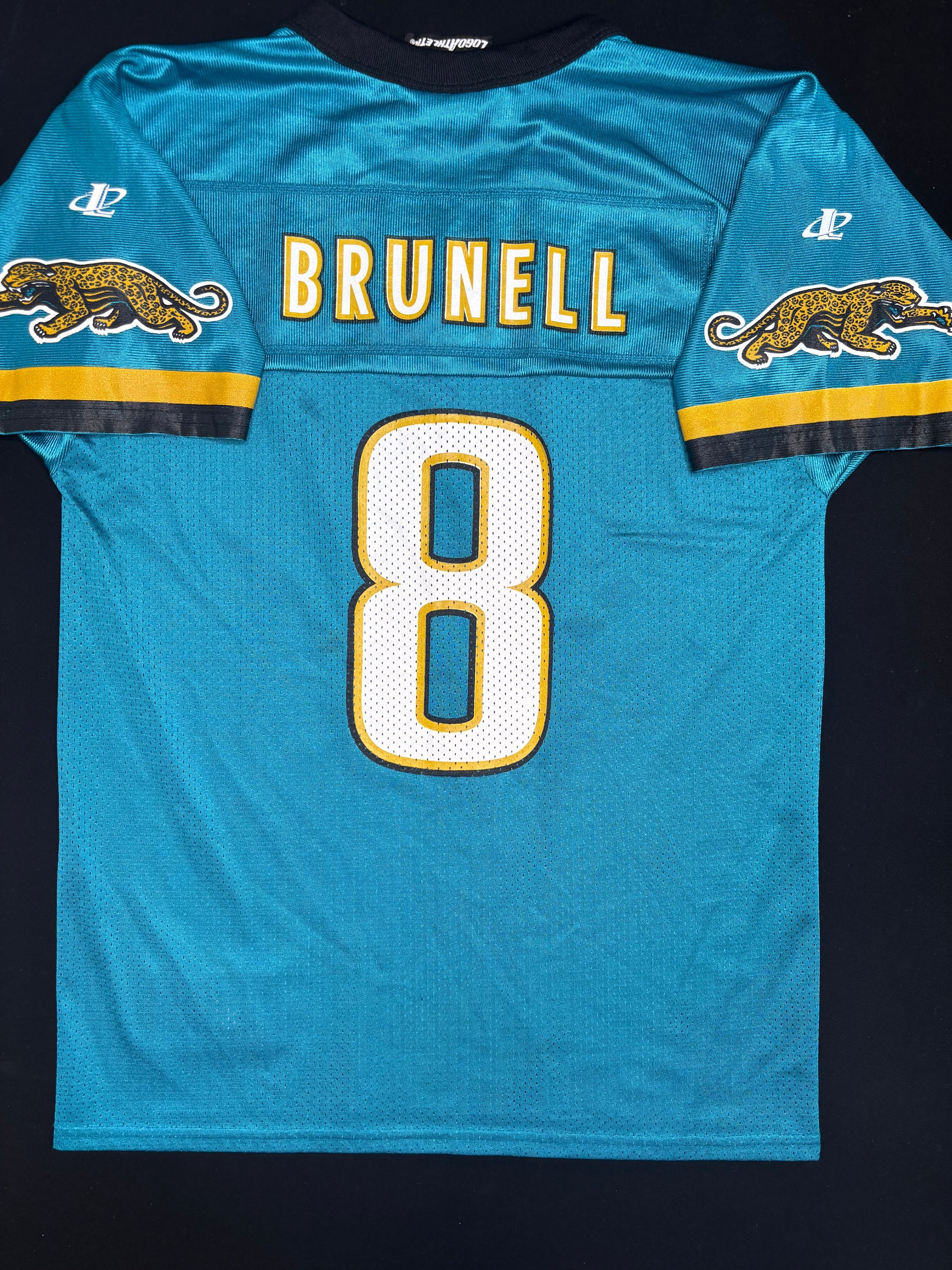 Jacksonville Jaguars Mark Brunell Logo Athletic Football Jersey Size: Youth Medium