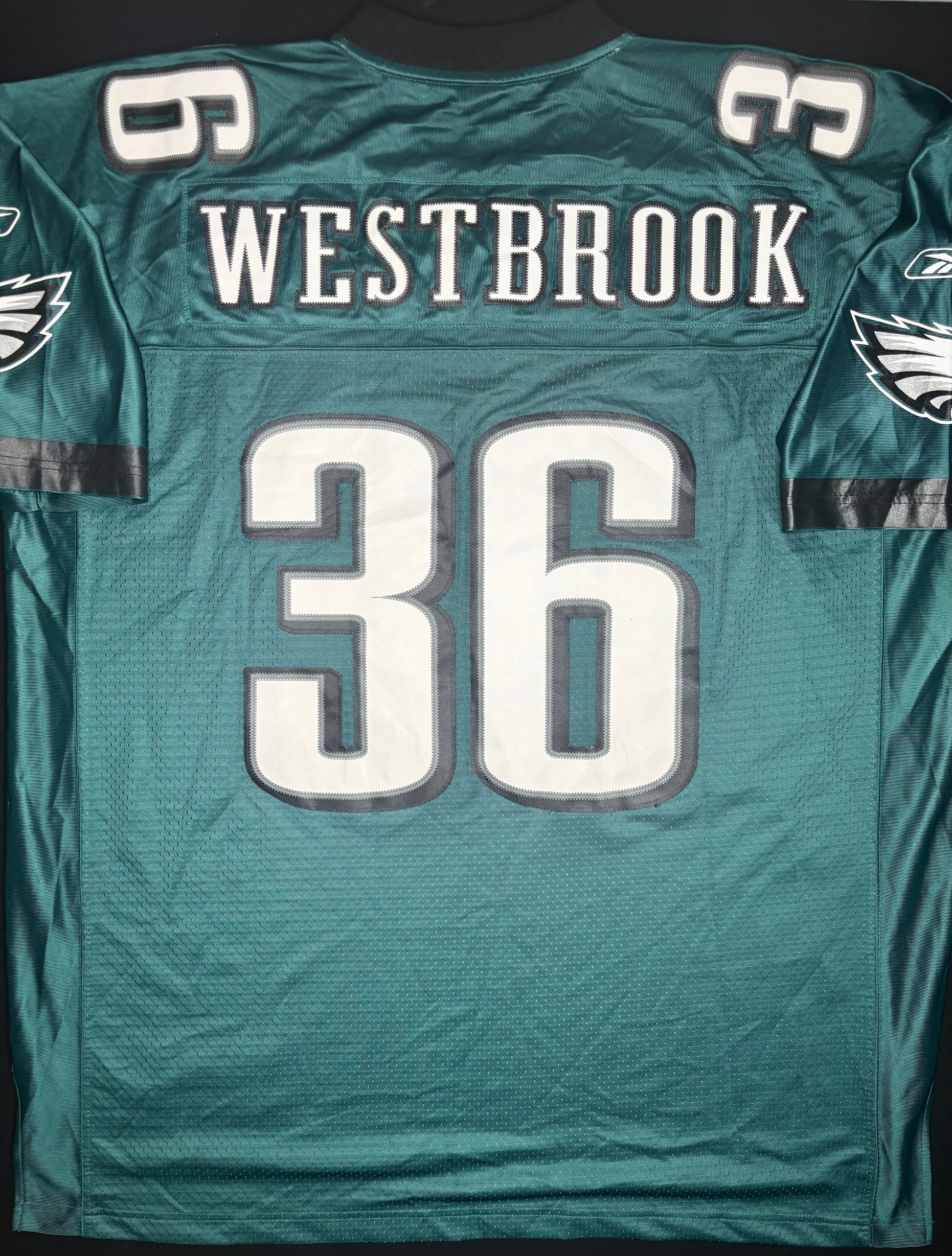 Philadelphia Eagles Brian Westbrook Reebok Helmet Tag Football Jersey Size: XXL
