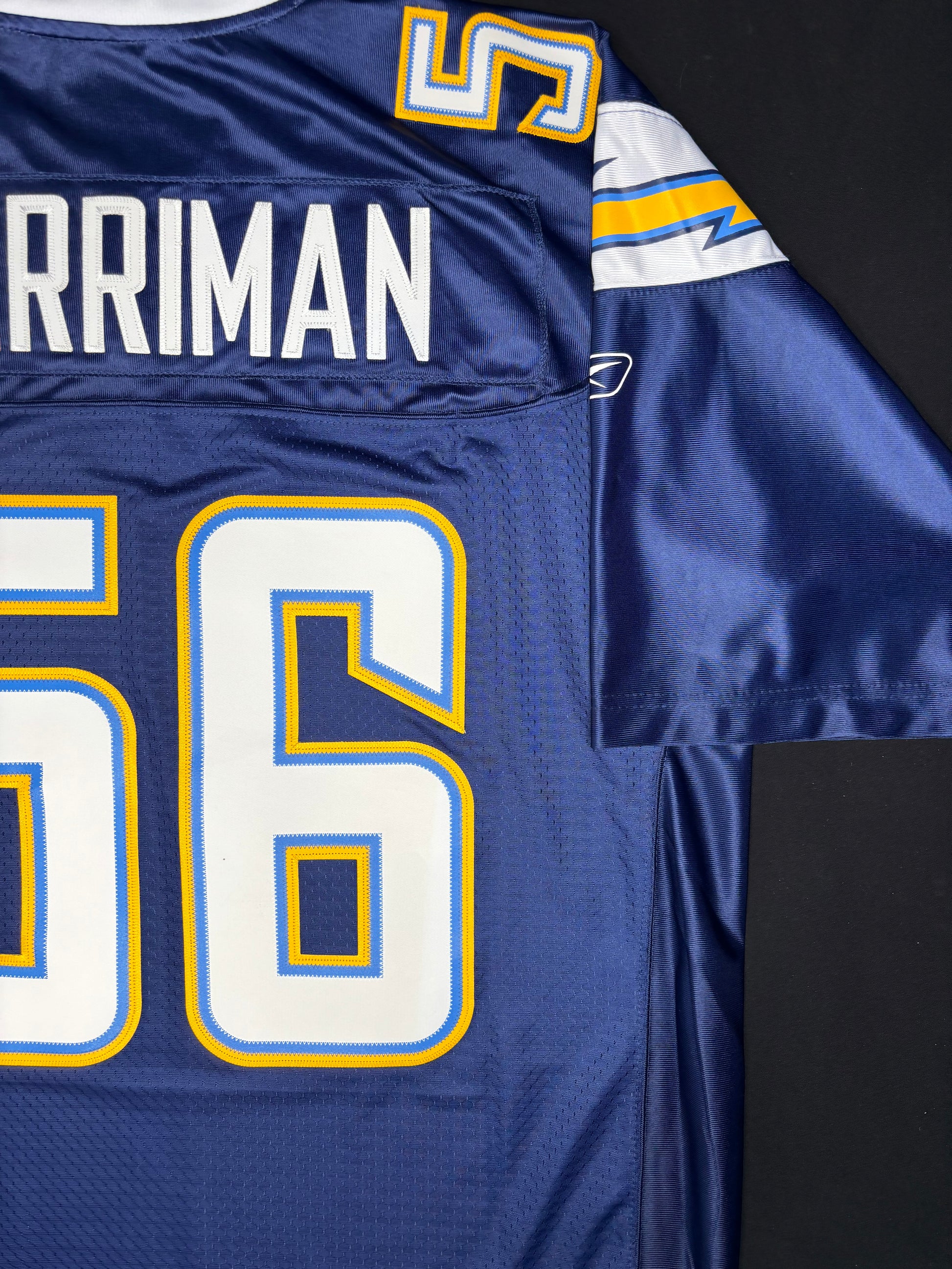 San Diego Chargers Shawne Merriman Reebok Premiere Football Jersey Size: Large