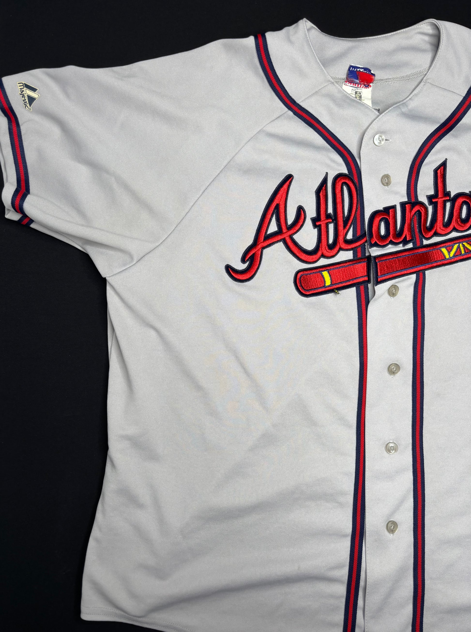 Atlanta Braves Chipper Jones Majestic Baseball Jerseys Size: XXL