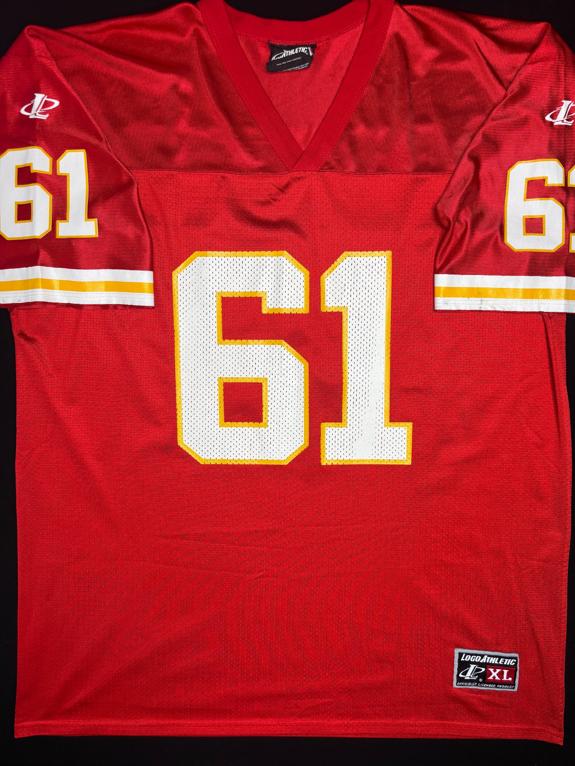 Kansas City Chiefs Tim Grunhard Logo Athletic Football Jersey Size: XL